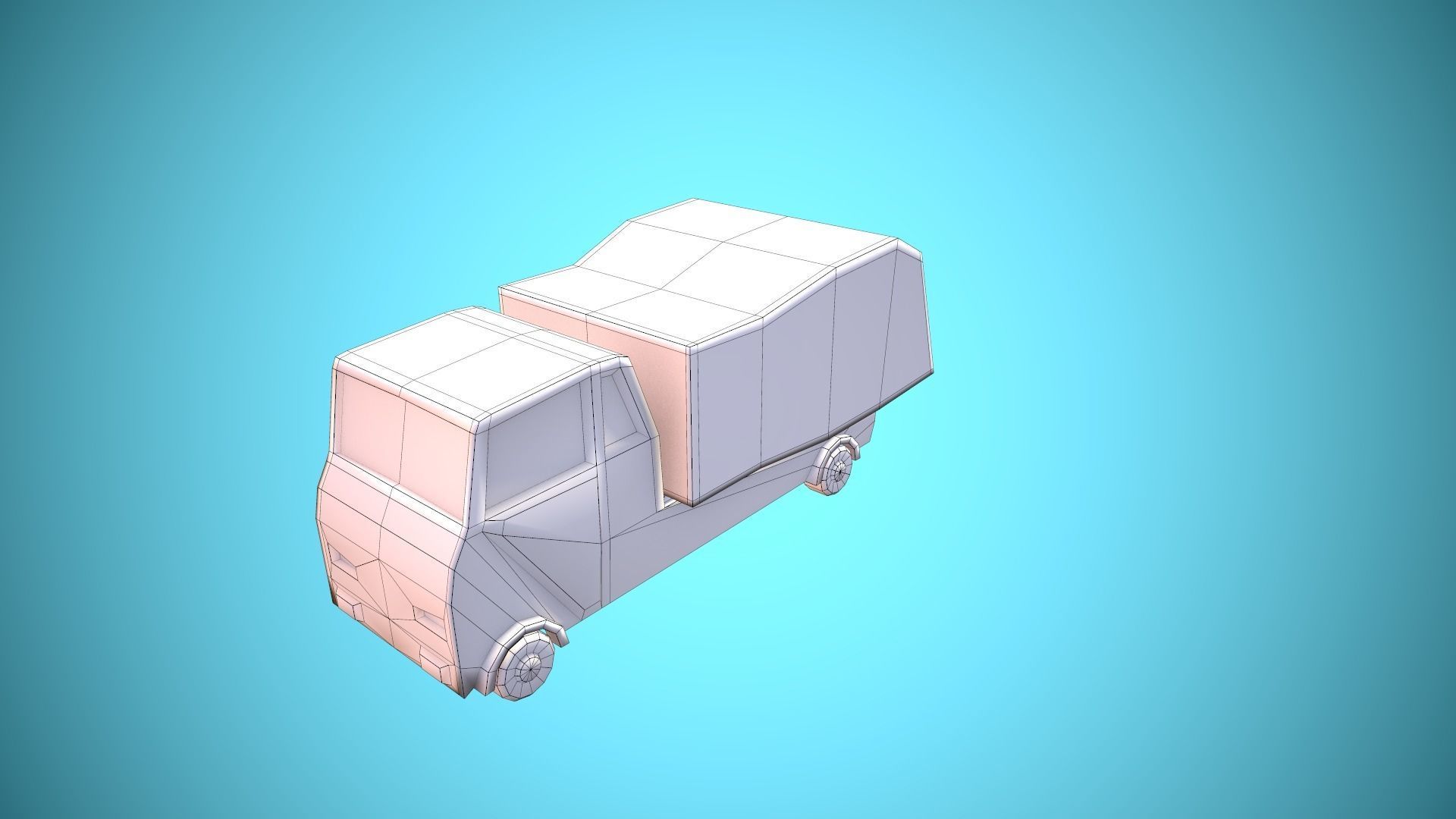 Public transport Low-poly 3D model_26