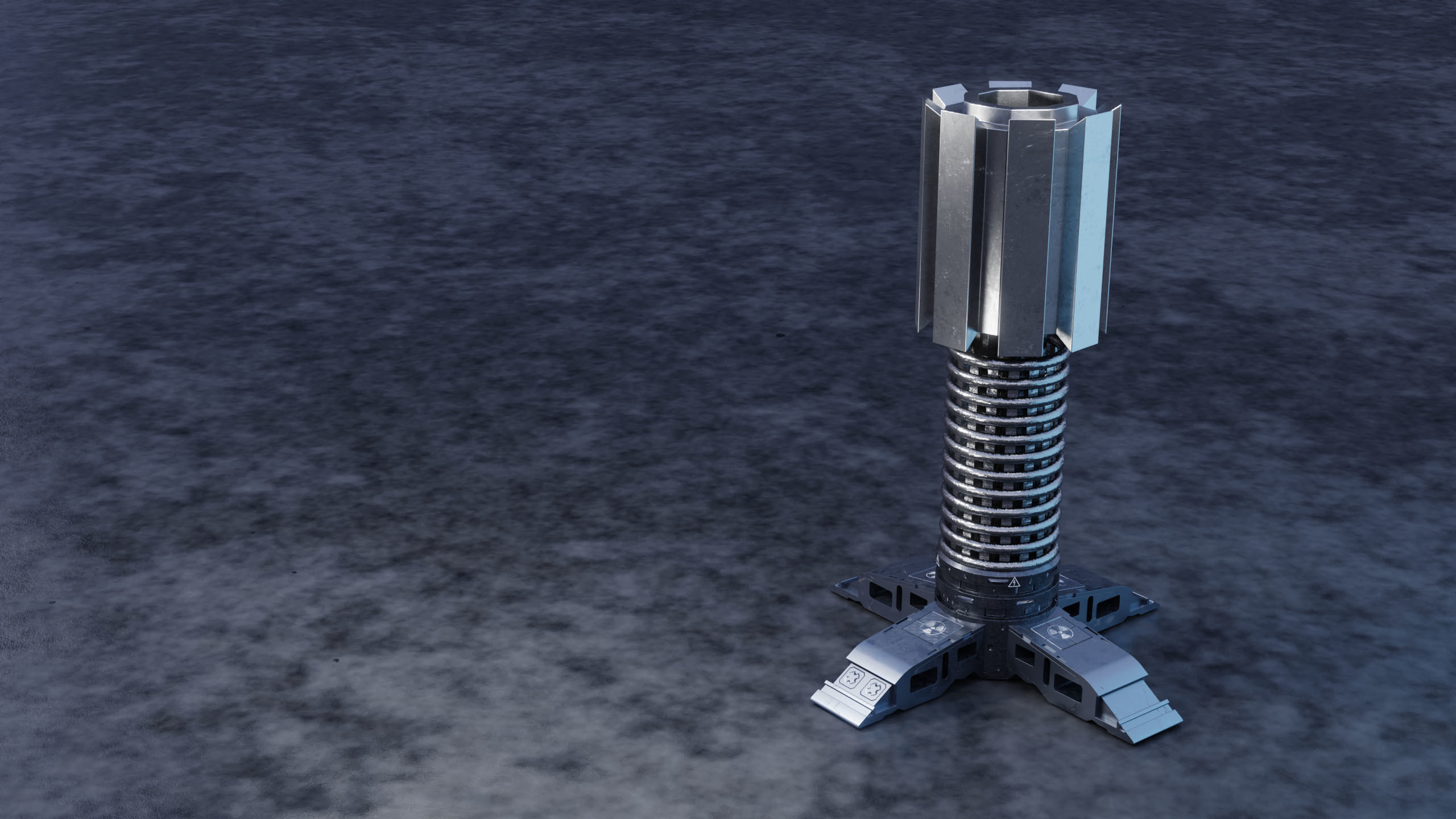 Prism sci fi Tower defense Low-poly 3D model_5