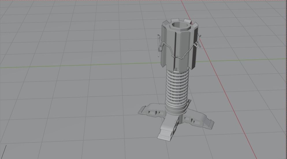 Prism sci fi Tower defense Low-poly 3D model_7