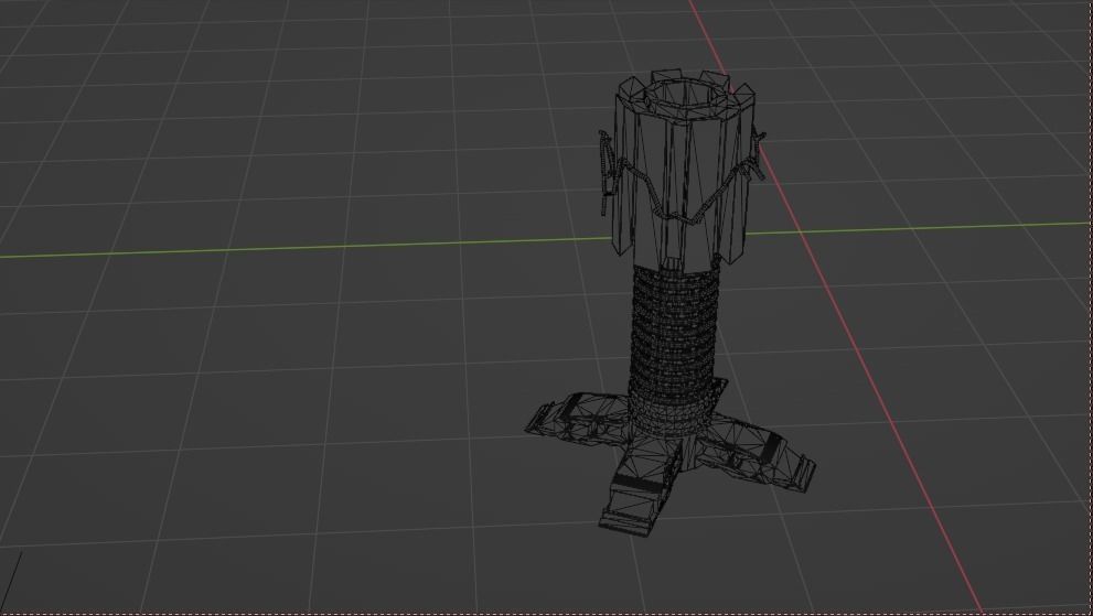 Prism sci fi Tower defense Low-poly 3D model_6
