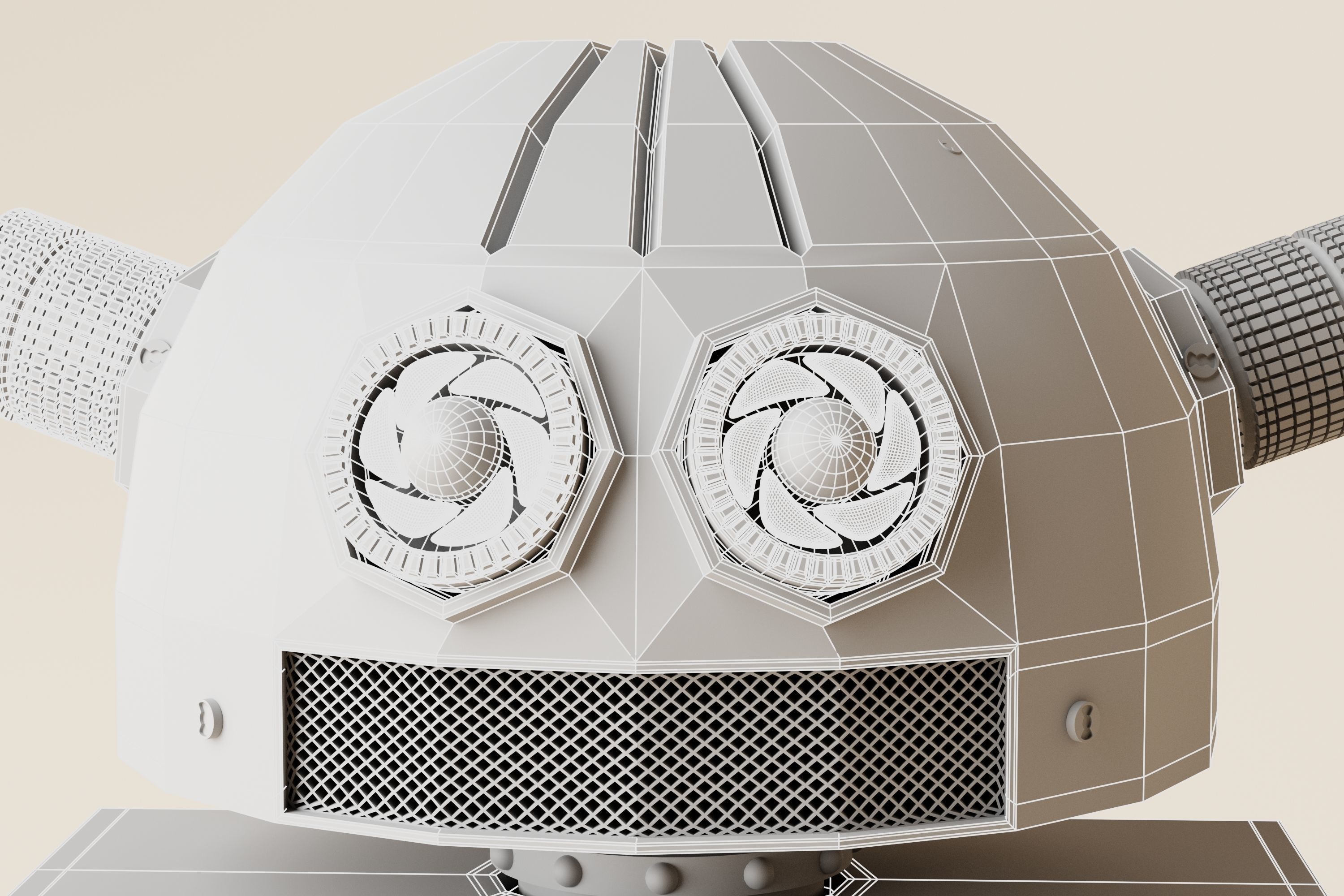 Robot V17 Low-poly 3D model_14