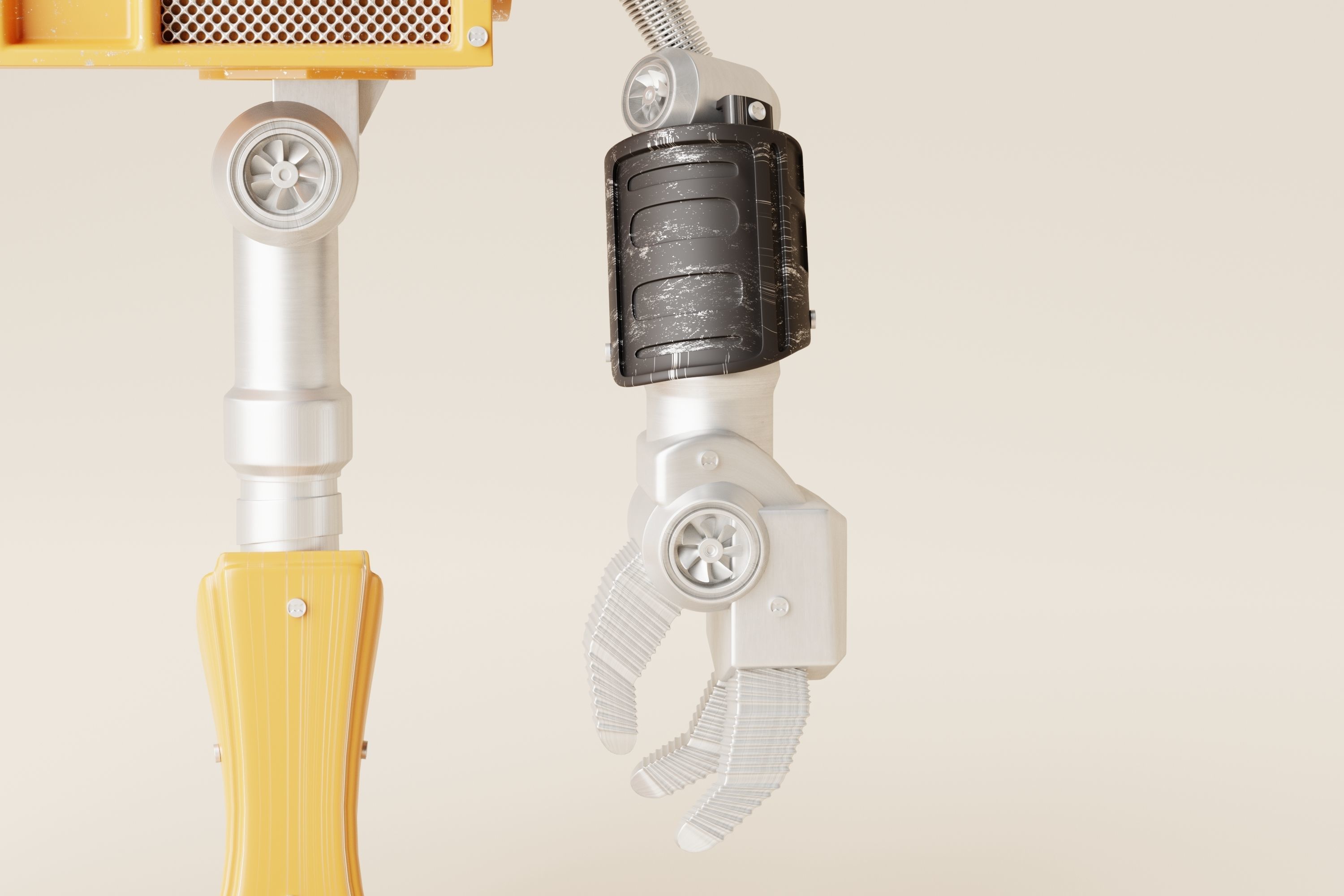 Robot V17 Low-poly 3D model_7