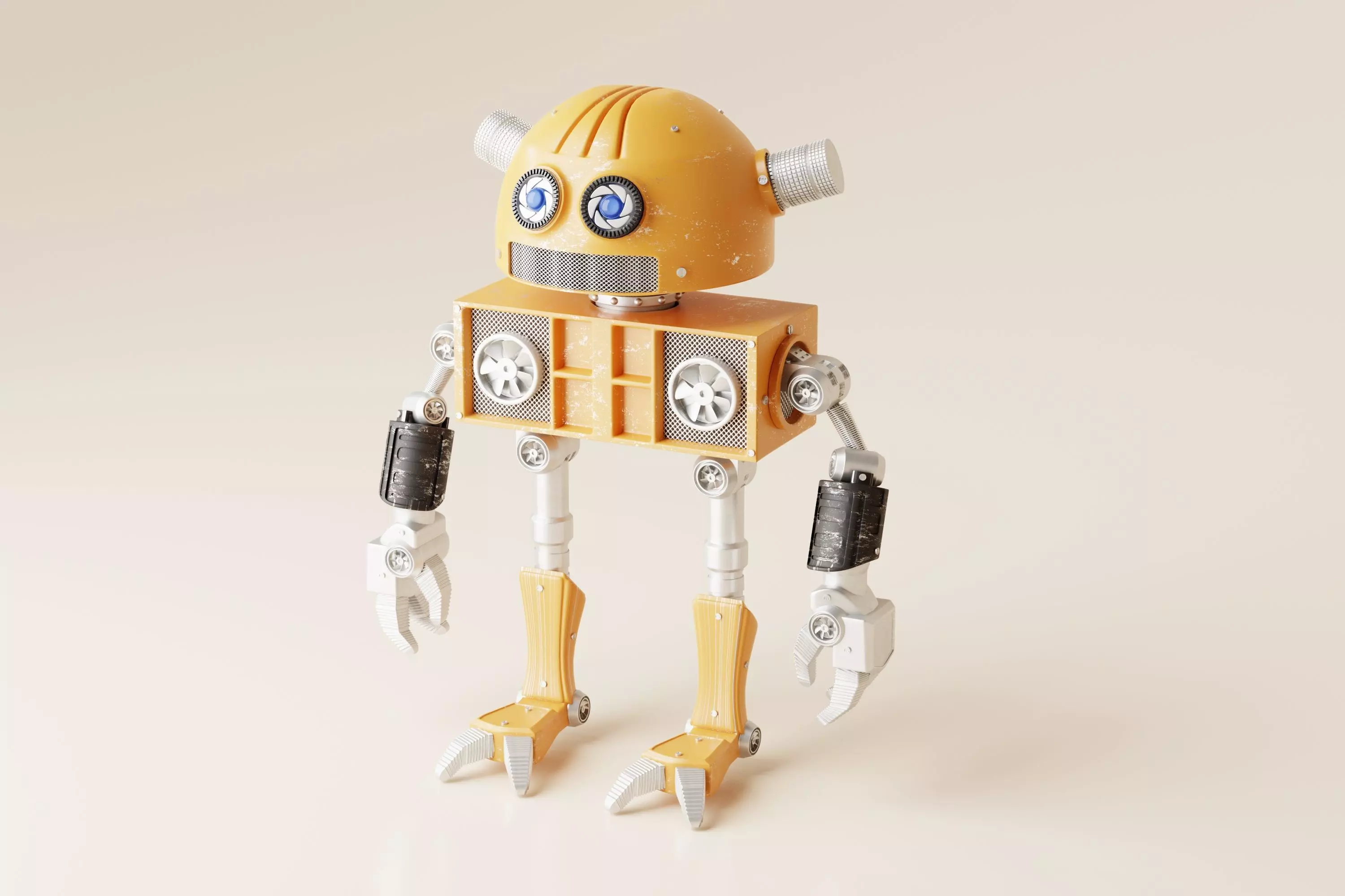 Robot V17 Low-poly 3D model_0