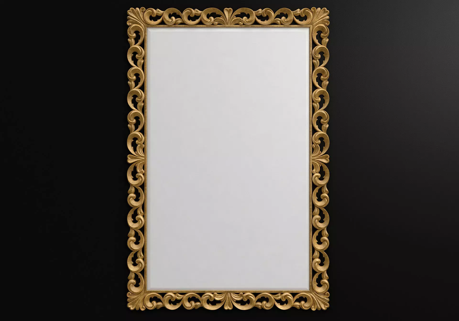 Carved frame  3D model_0
