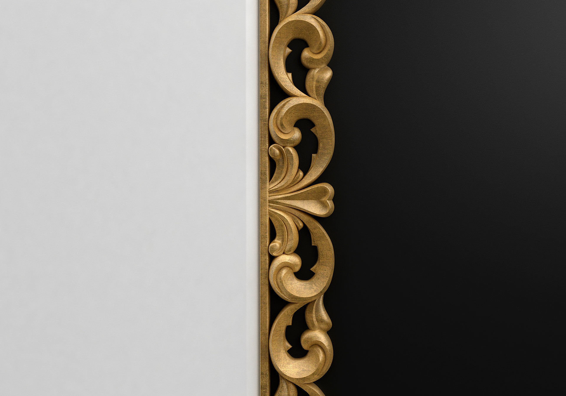 Carved frame  3D model_2