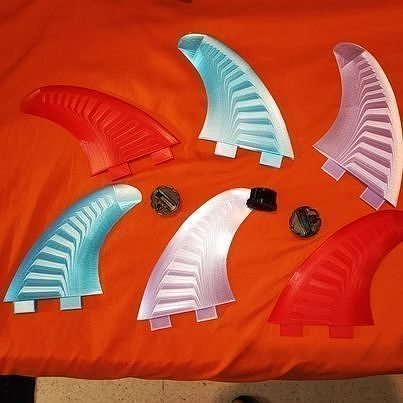 FCS FINS WITH BOX 3D print model