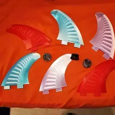 FCS FINS WITH BOX 3D print model
