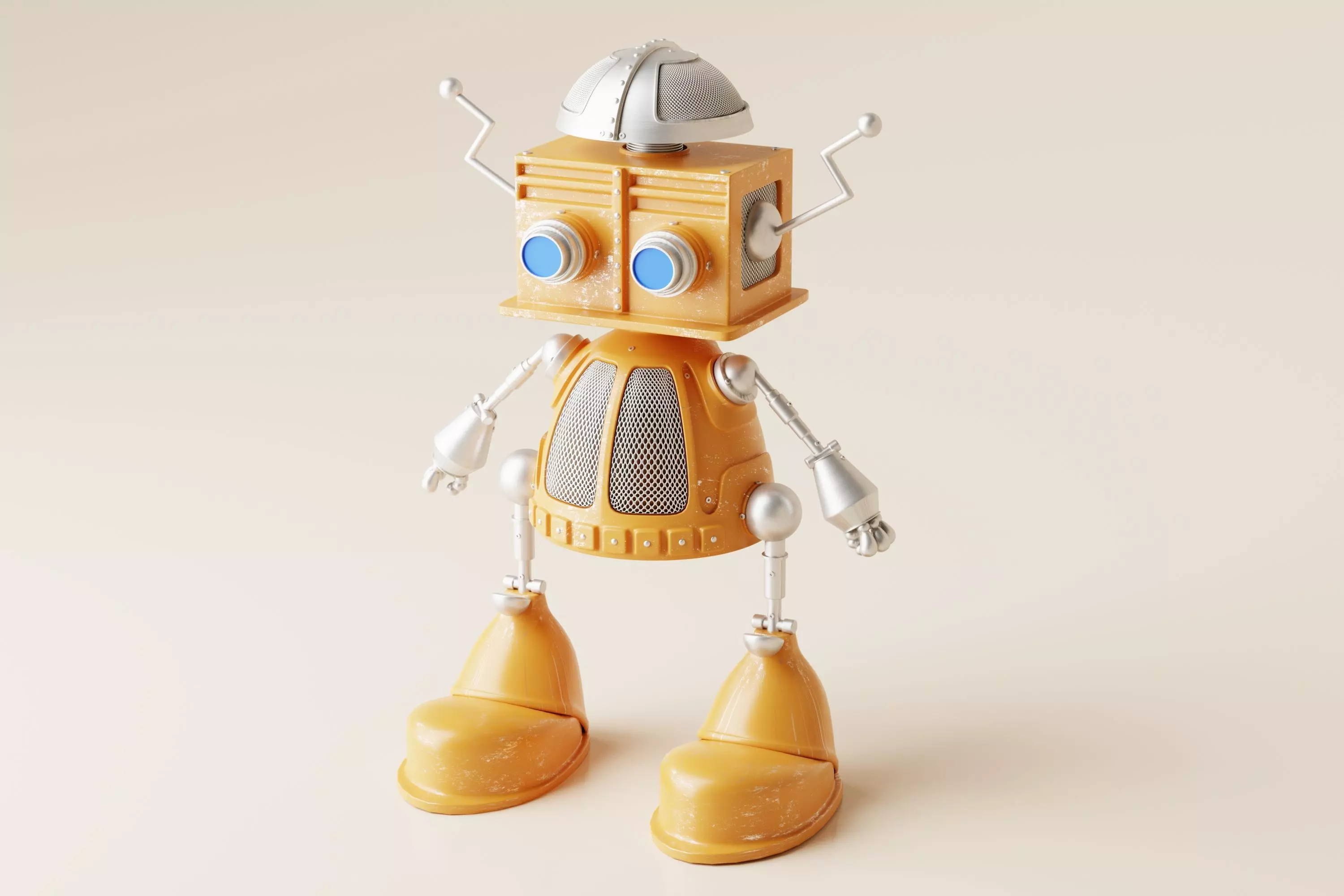 Robot V20 Low-poly 3D model