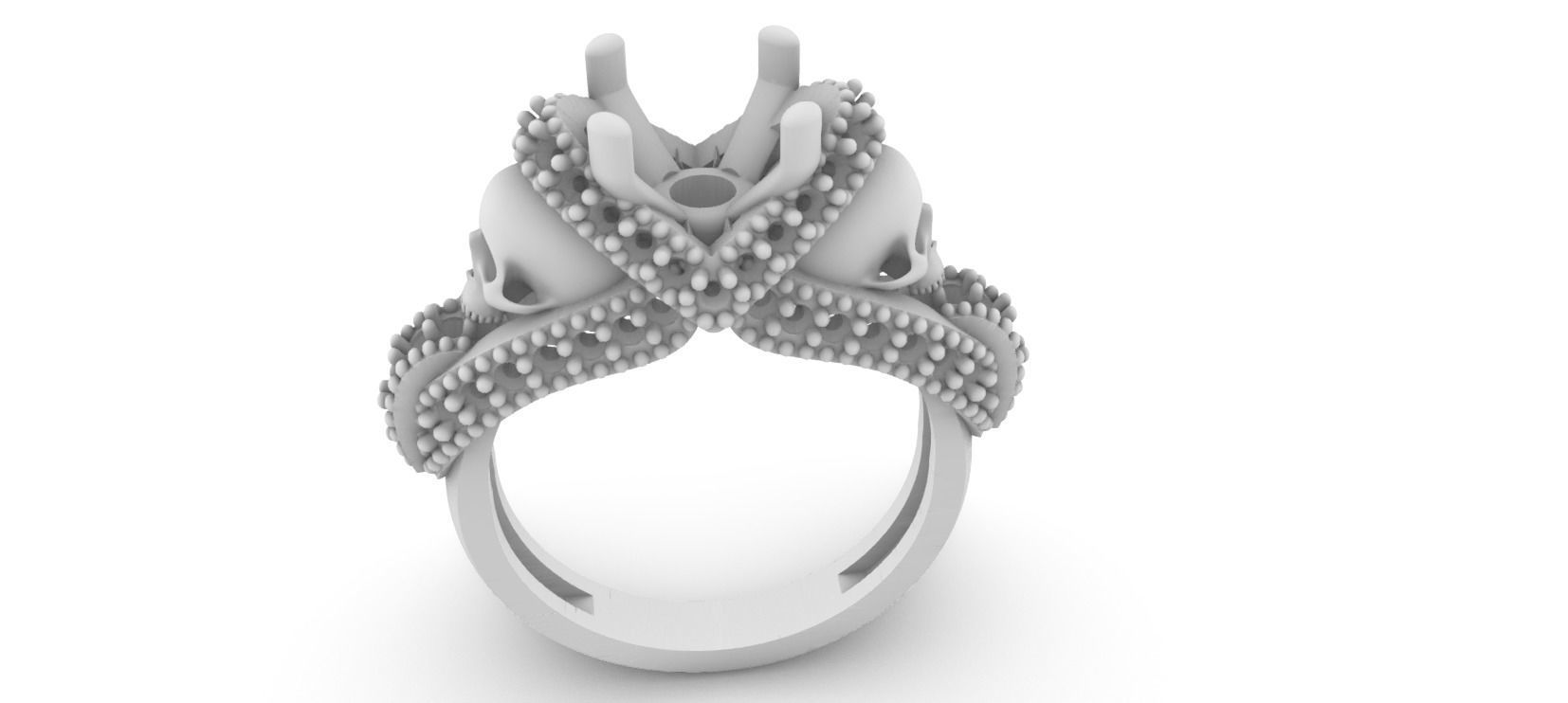 SULLS RING with brilhants 3D print model_22