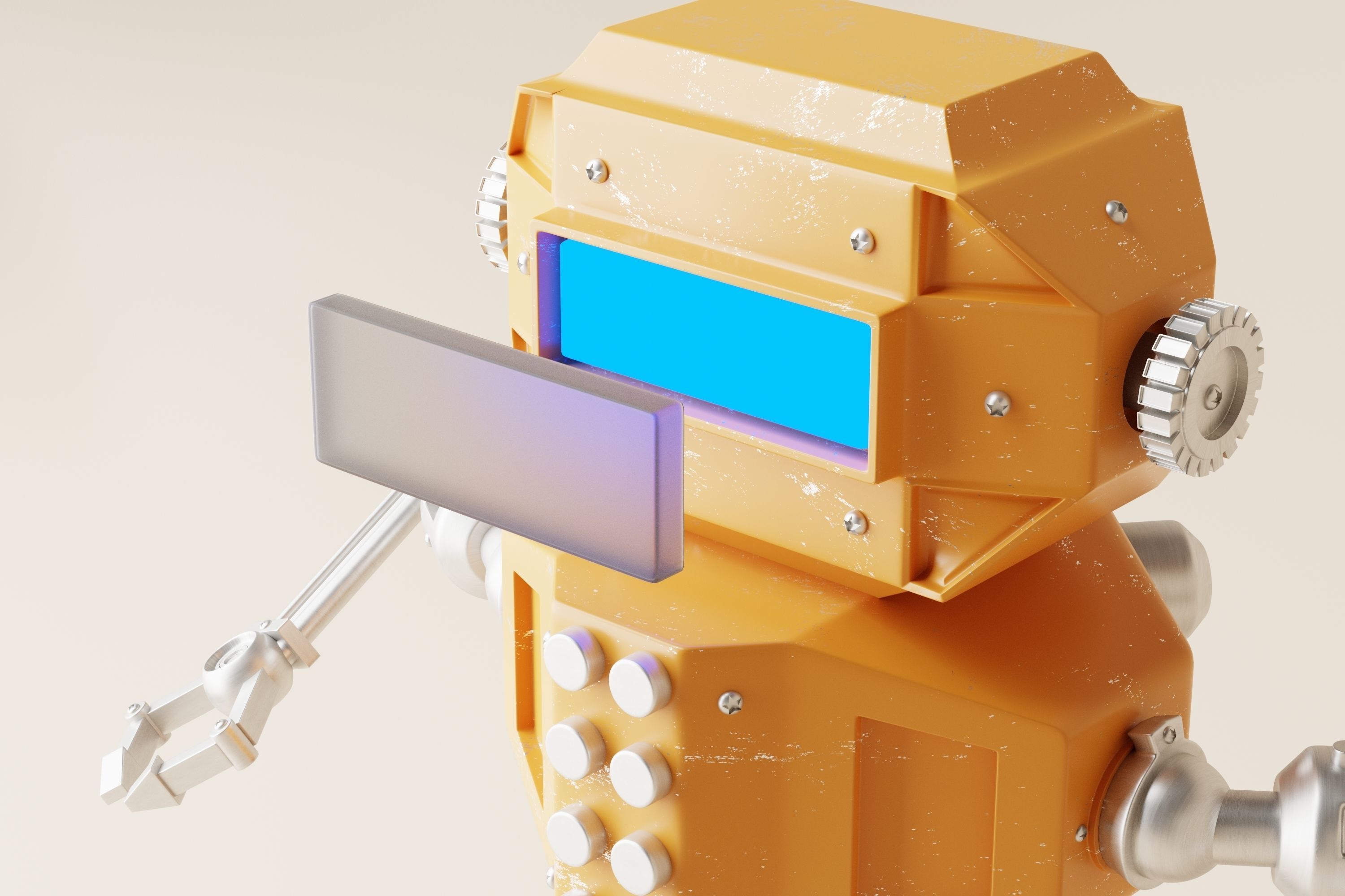 Robot V22 3D model_7