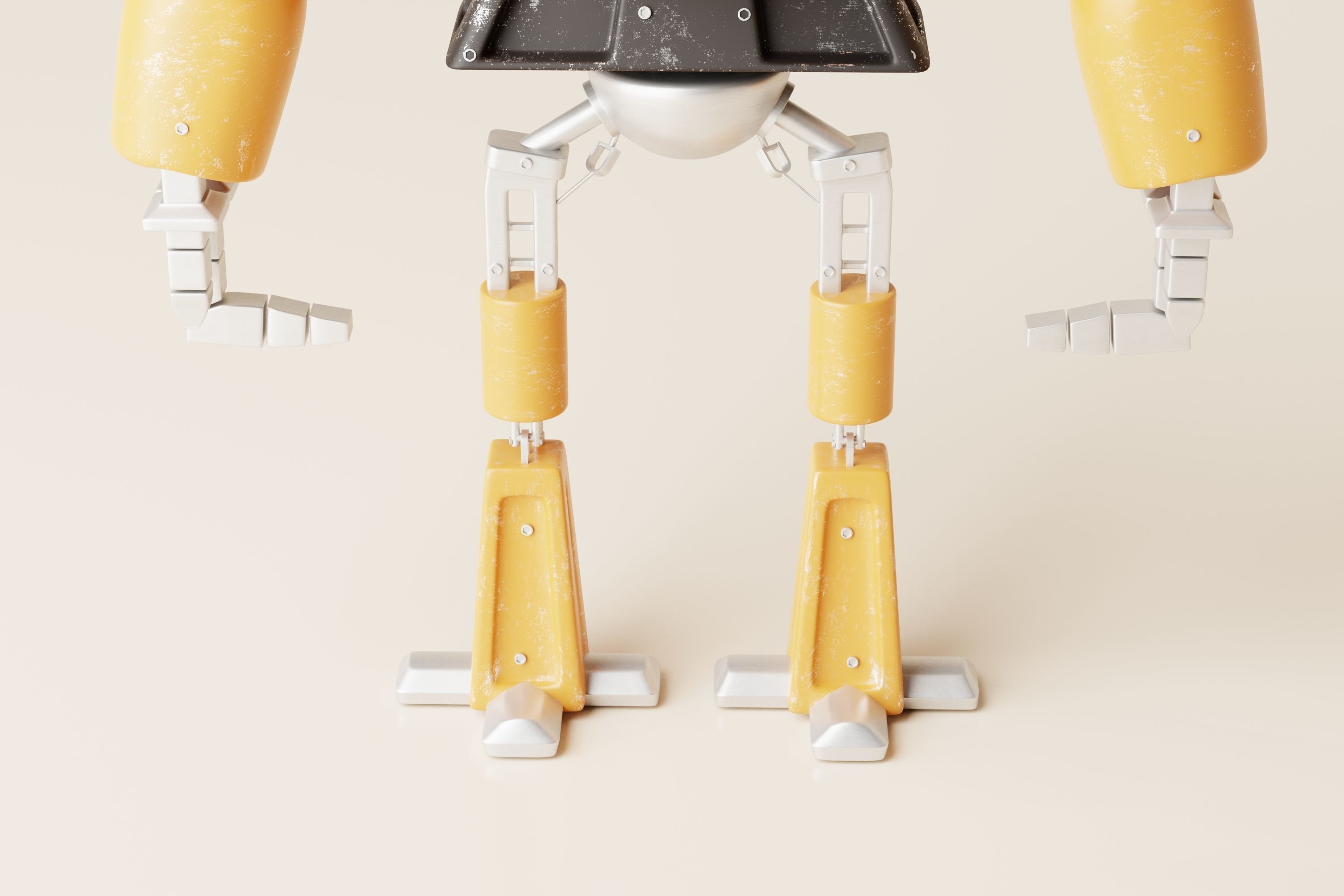 Robot V24 Low-poly 3D model_5