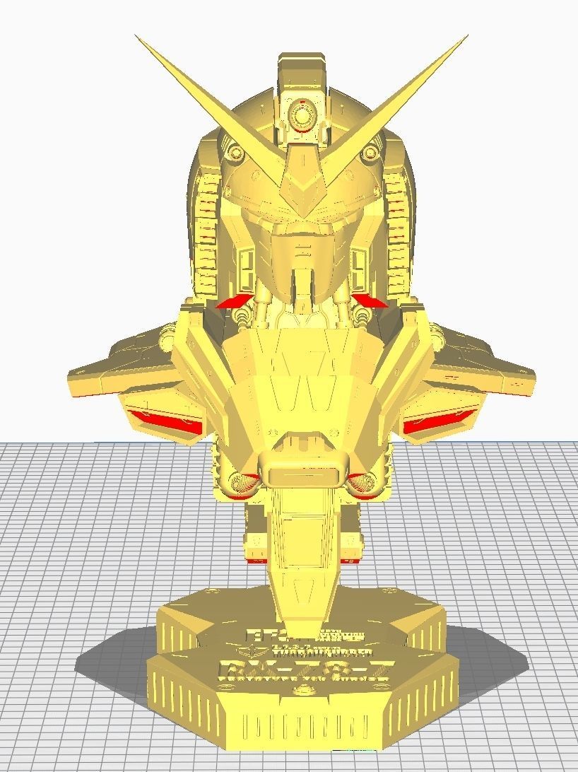 rx-78-7-gundam-bust-1 gundam statue 3D print model_20