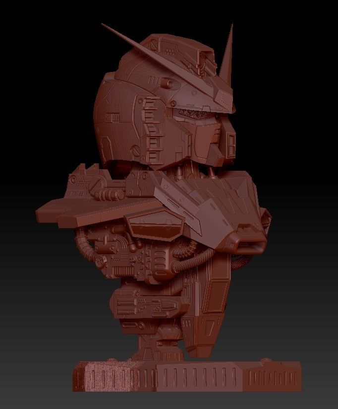 rx-78-7-gundam-bust-1 gundam statue 3D print model_13