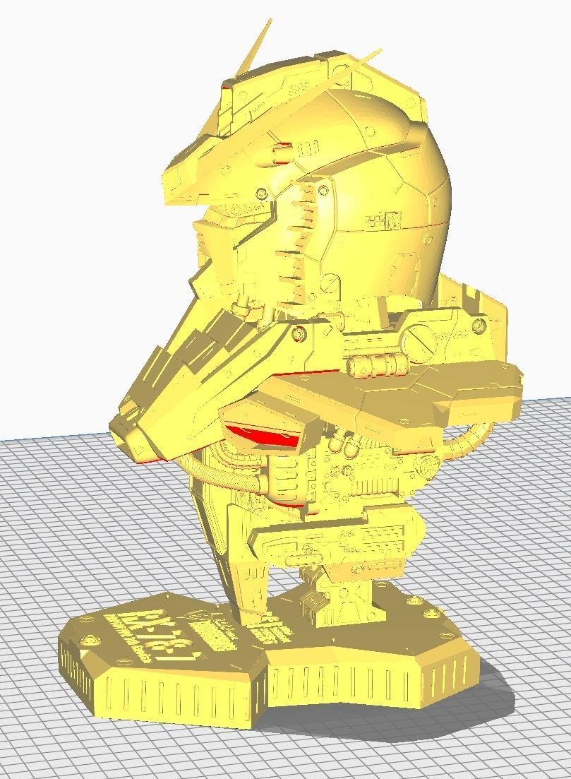 rx-78-7-gundam-bust-1 gundam statue 3D print model_21