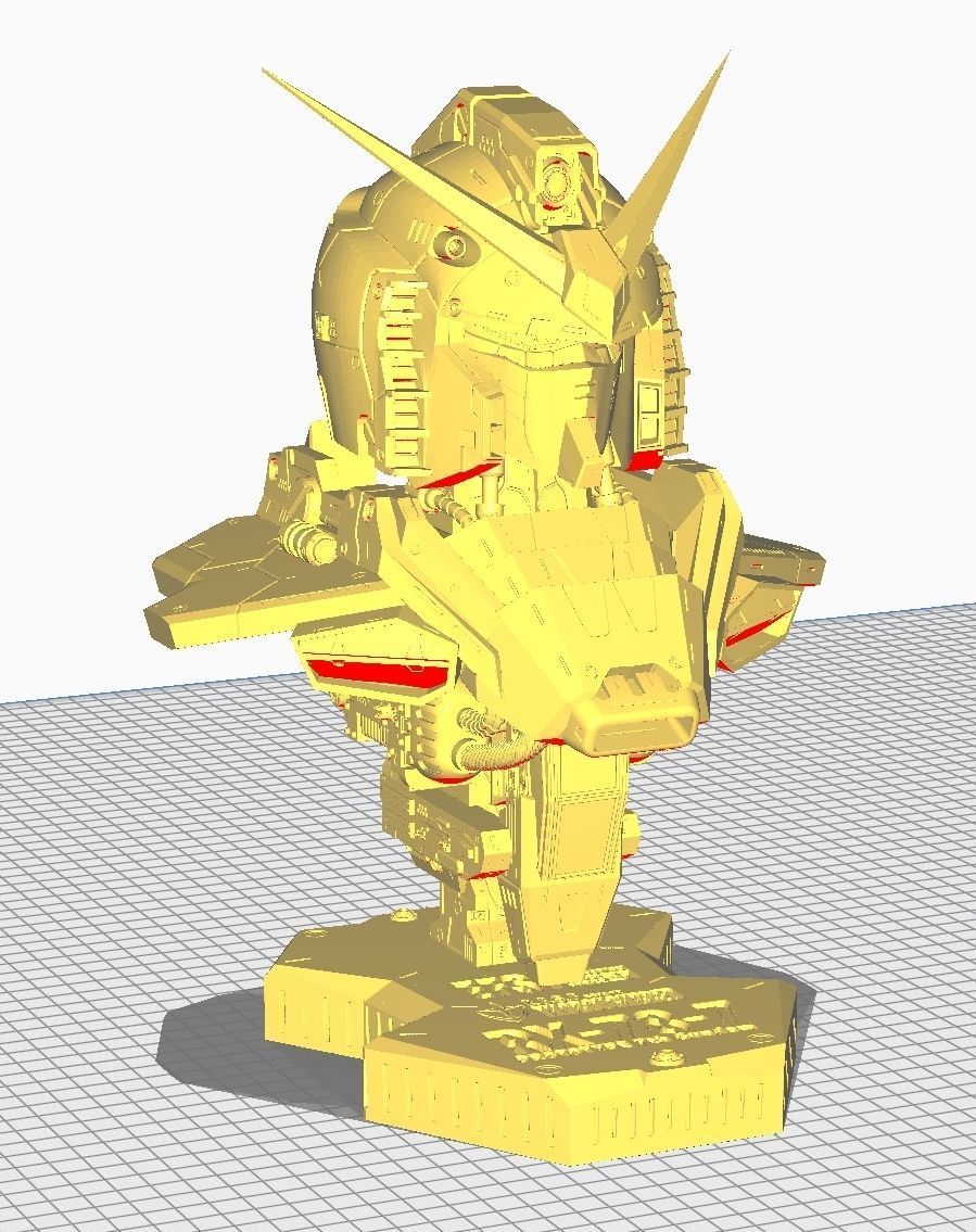 rx-78-7-gundam-bust-1 gundam statue 3D print model_23