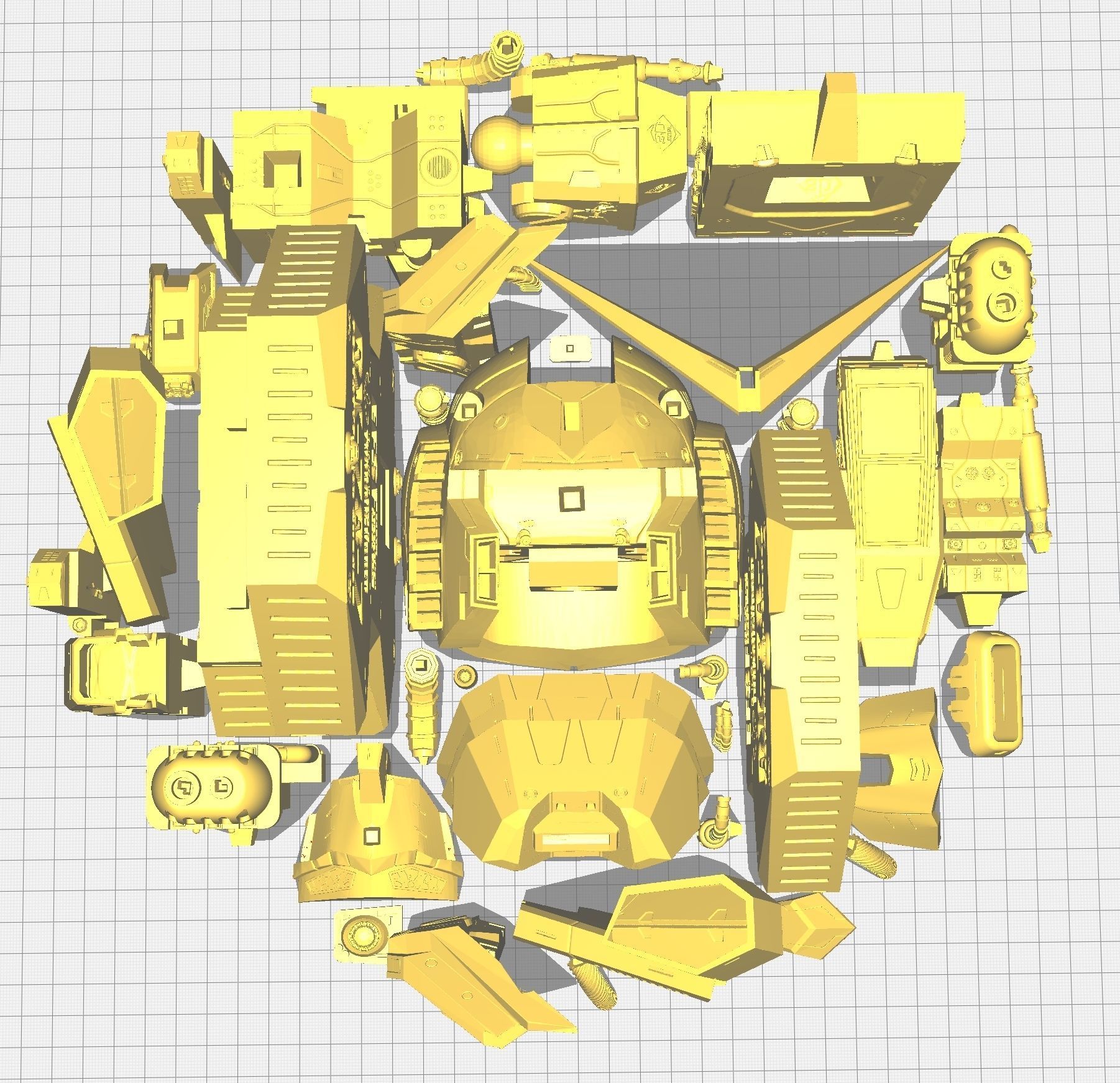 rx-78-7-gundam-bust-1 gundam statue 3D print model_19