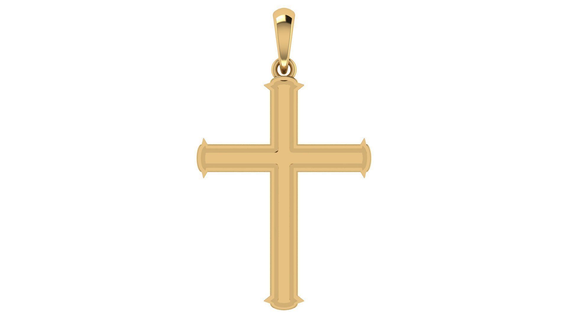 CROSS PENDANT CR84 3D print model_5