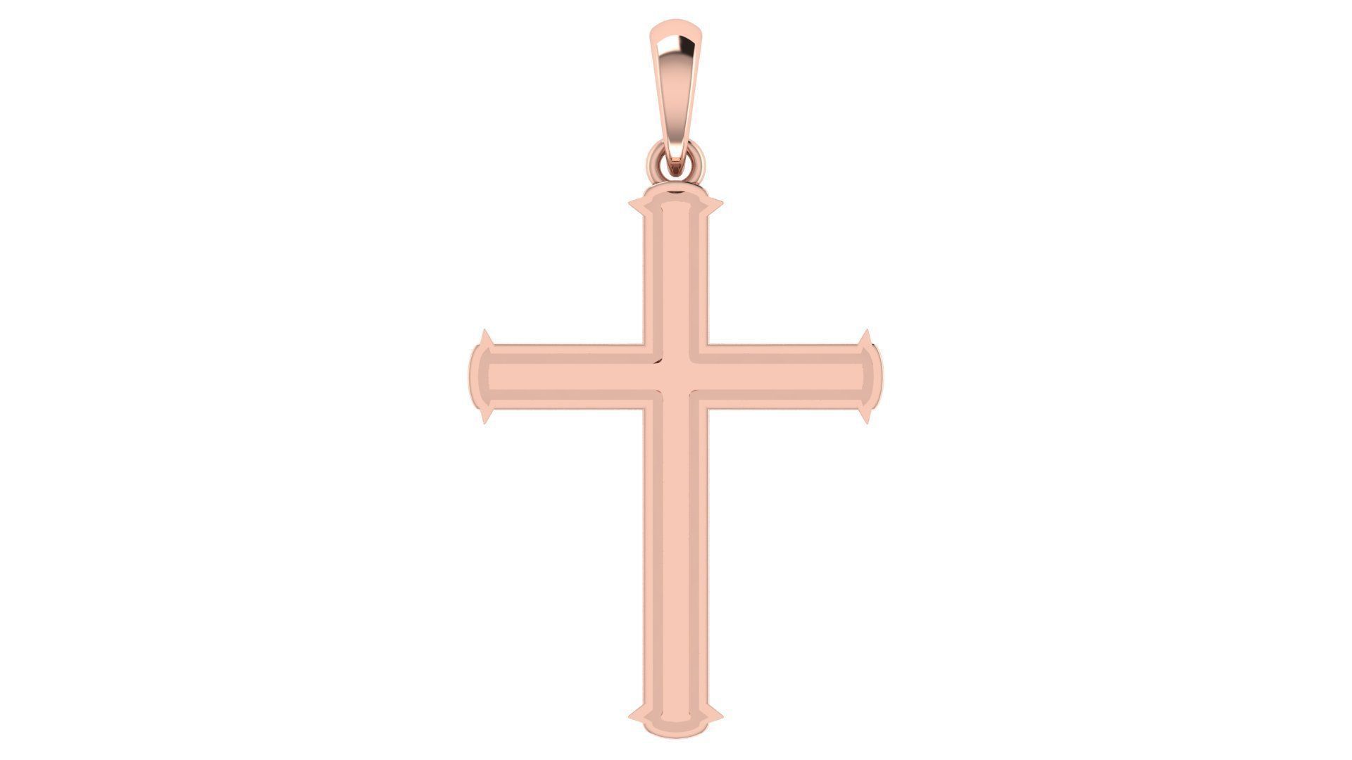 CROSS PENDANT CR84 3D print model_3