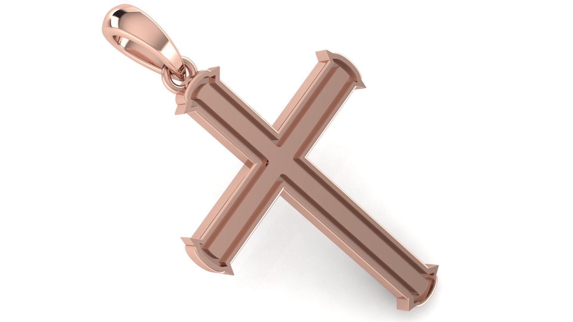 CROSS PENDANT CR84 3D print model_2