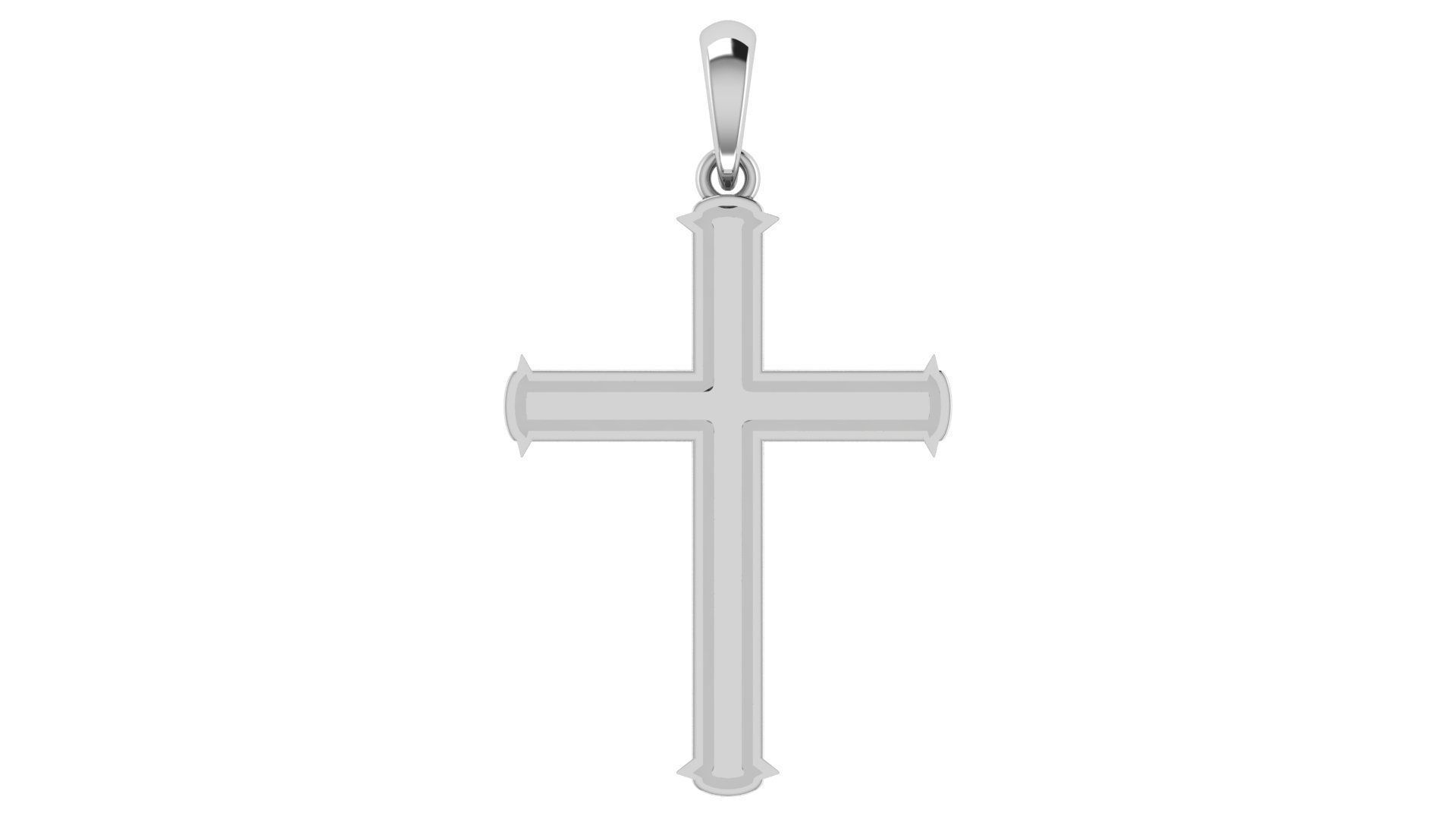 CROSS PENDANT CR84 3D print model_4