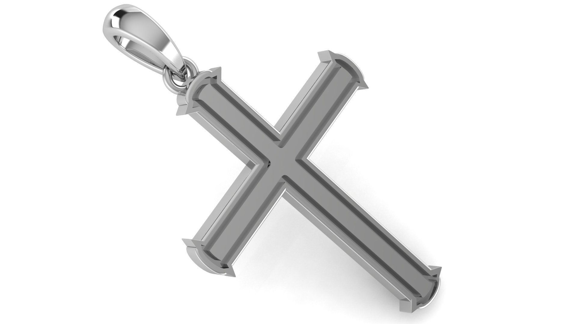 CROSS PENDANT CR84 3D print model_1