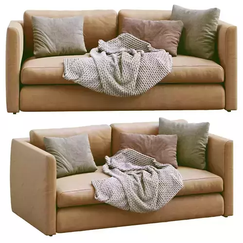 HACKNEY Leather Sofa By HAY