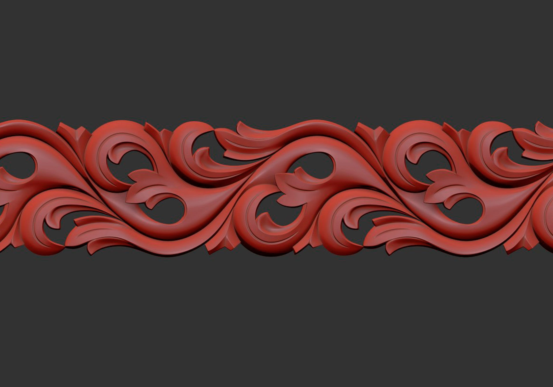 Carved molding 3D model_3