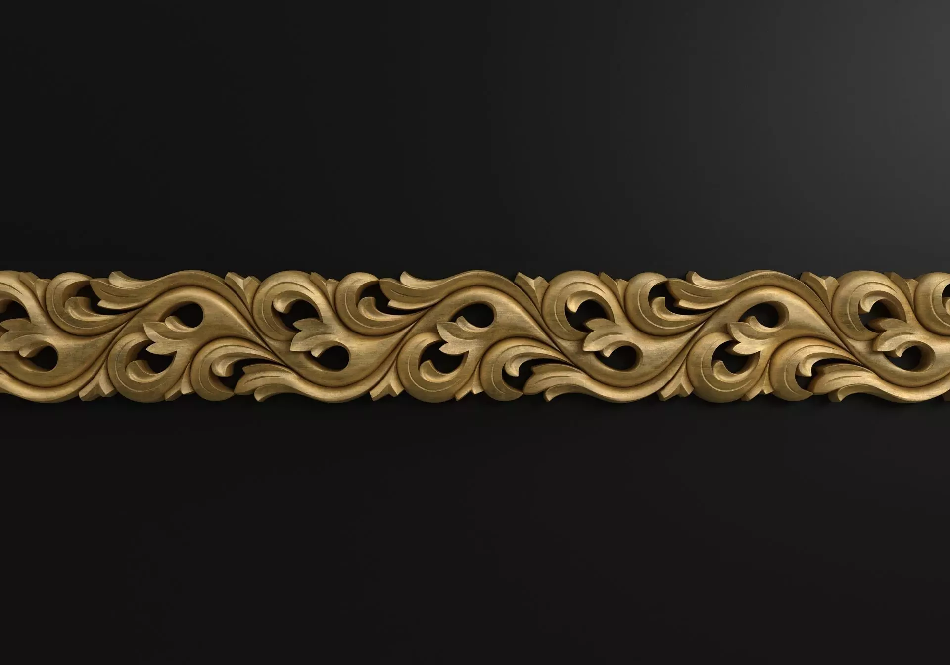 Carved molding 3D model_0