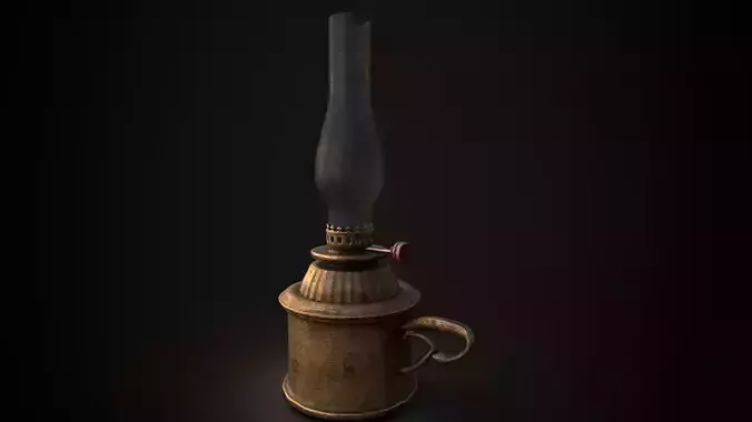 Worn Oil Lamp