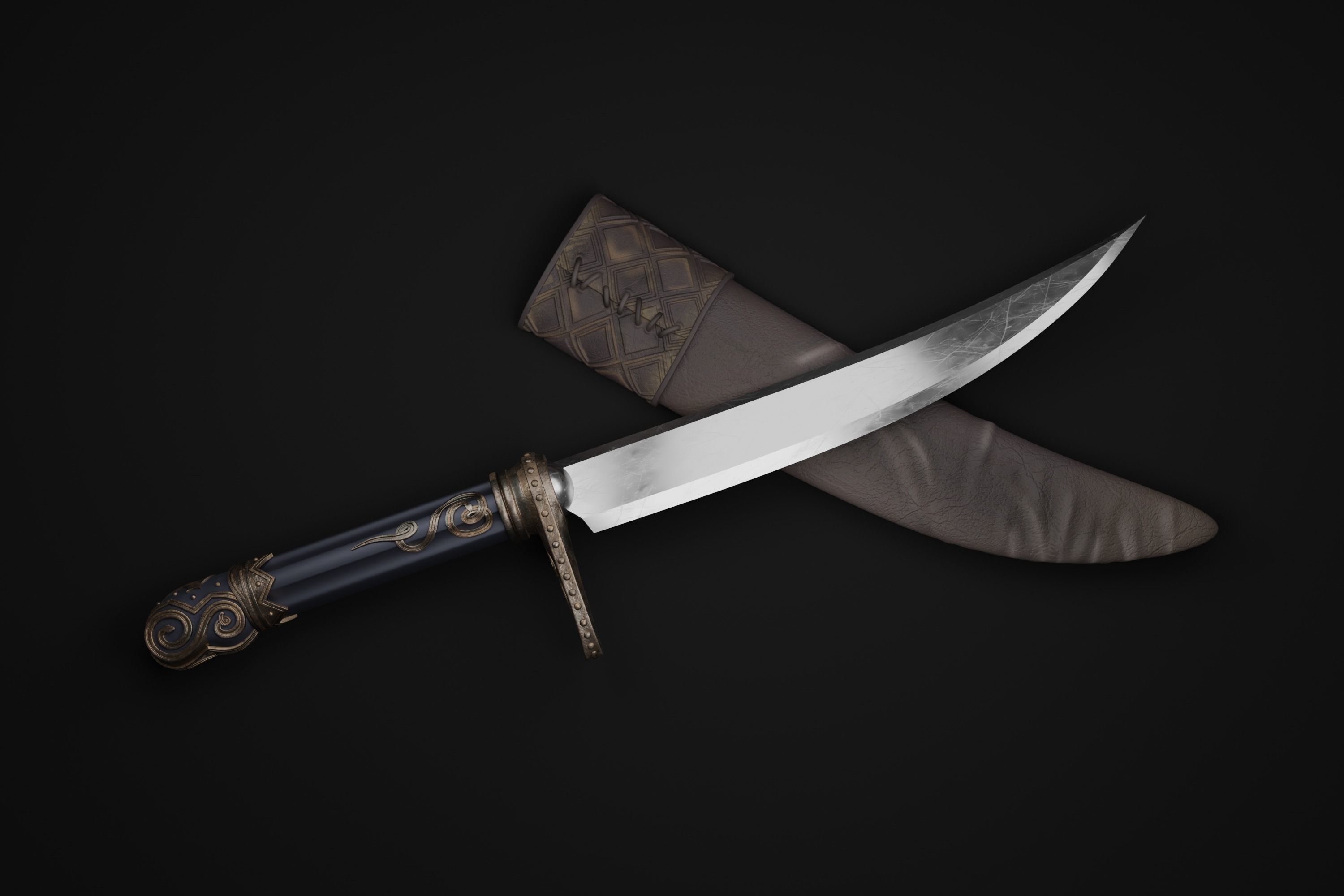 Assassin Creed Aguilar de Nerha dagger 3D print model_26