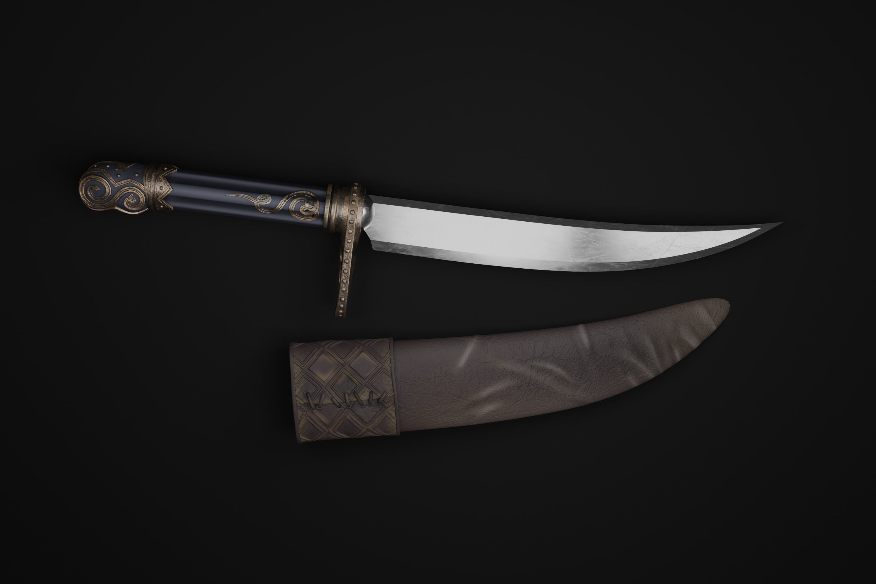 Assassin Creed Aguilar de Nerha dagger 3D print model_8