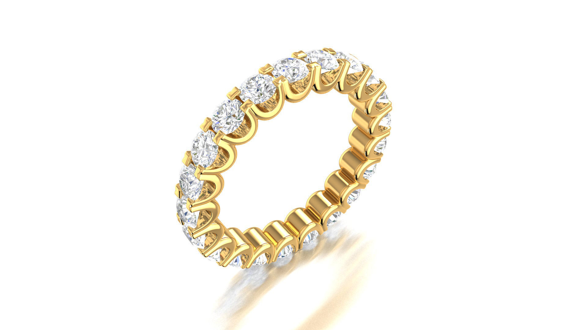 Round Eternity Band 3D print model_3