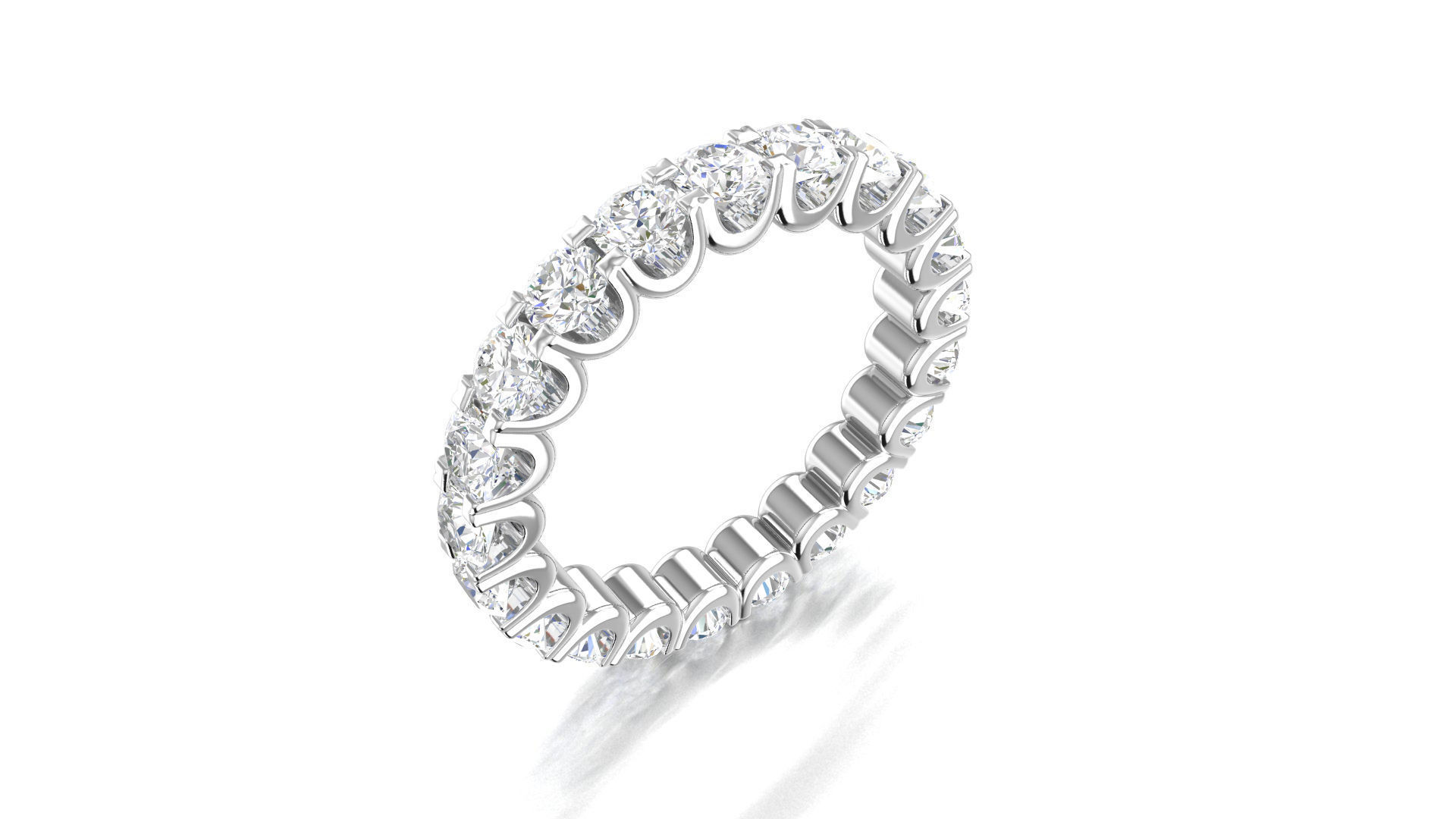 Round Eternity Band 3D print model_7
