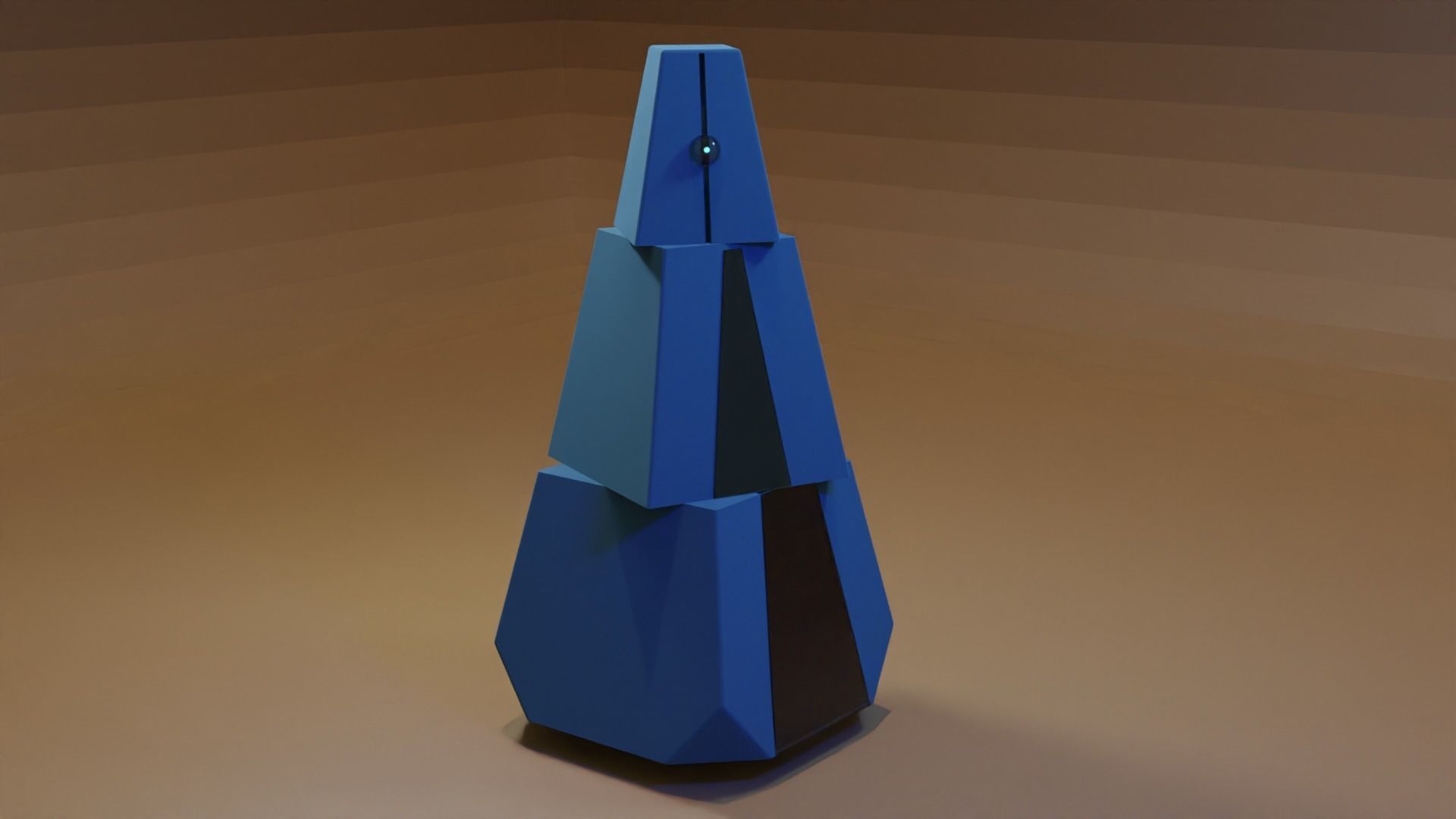 Robot from love death and robots Low-poly 3D model_2