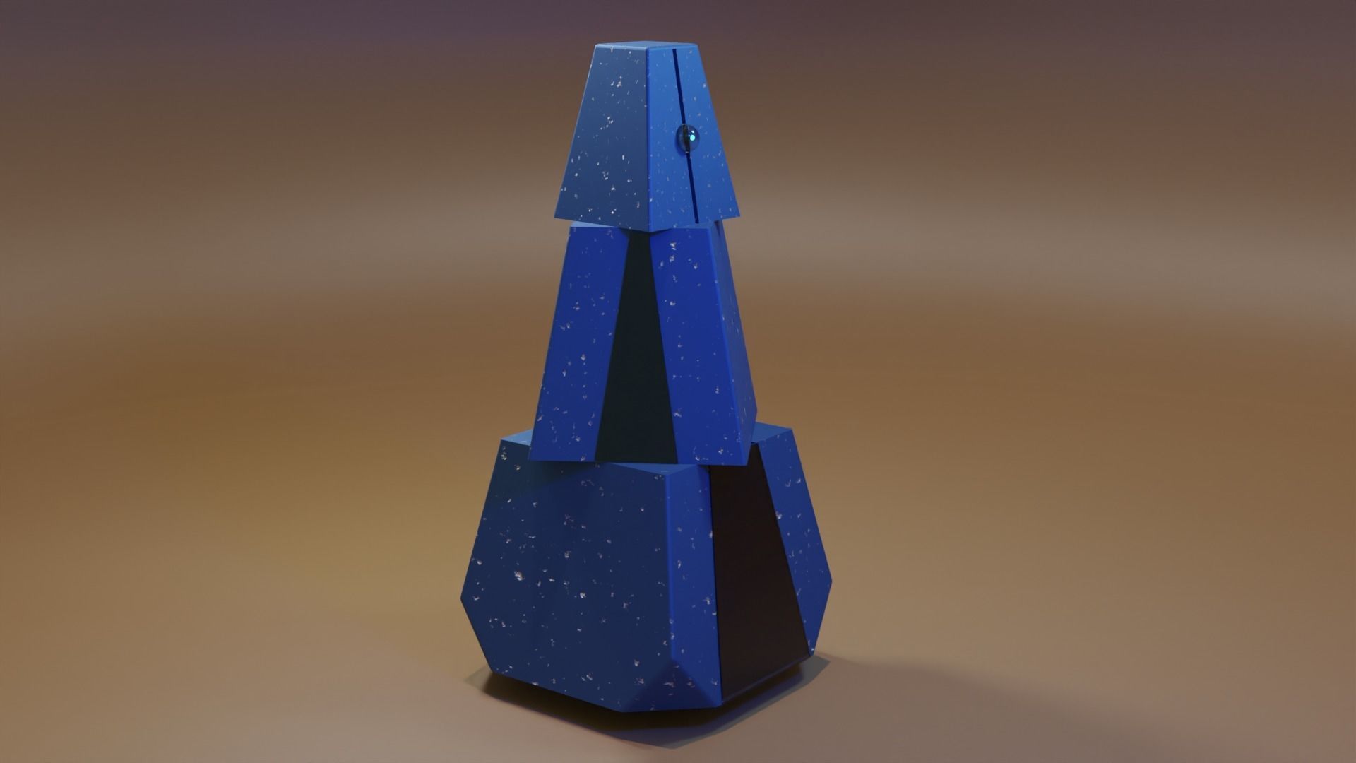 Robot from love death and robots Low-poly 3D model_1