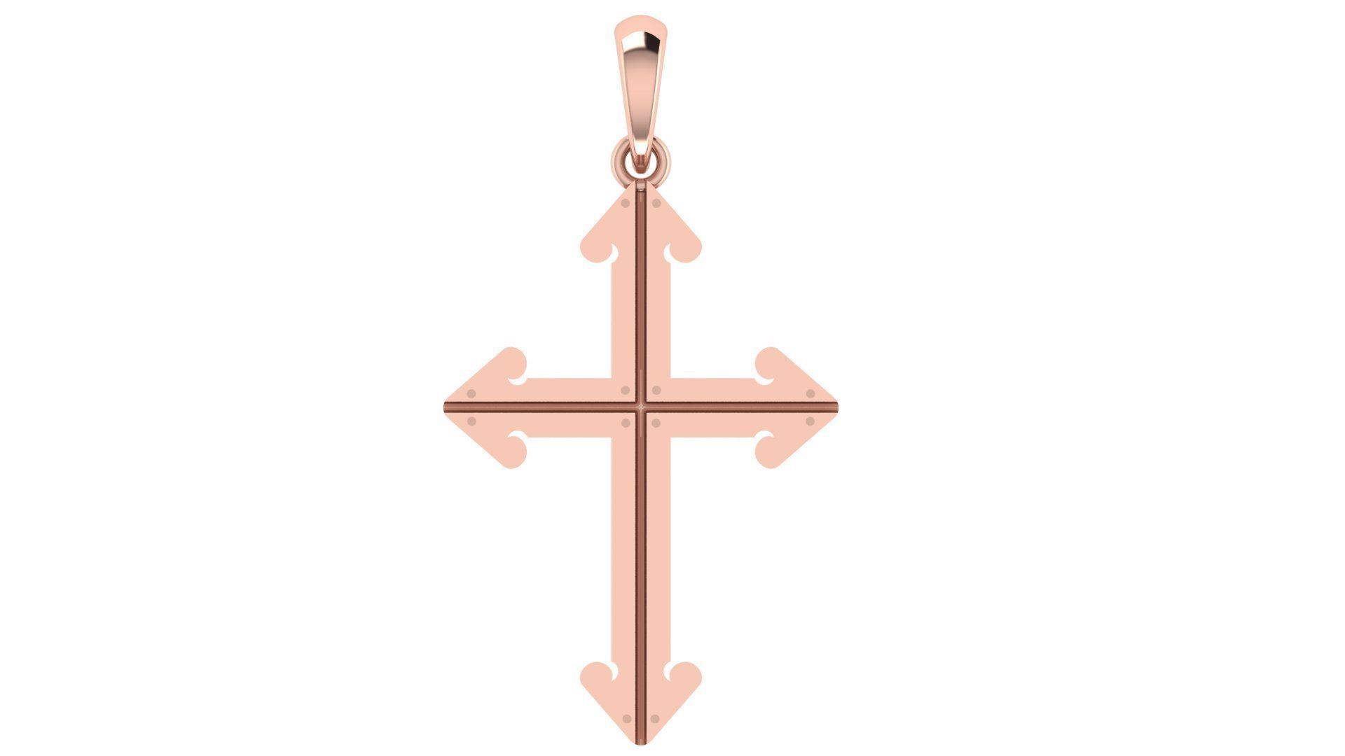 CROSS PENDANT  CR86 3D print model_3