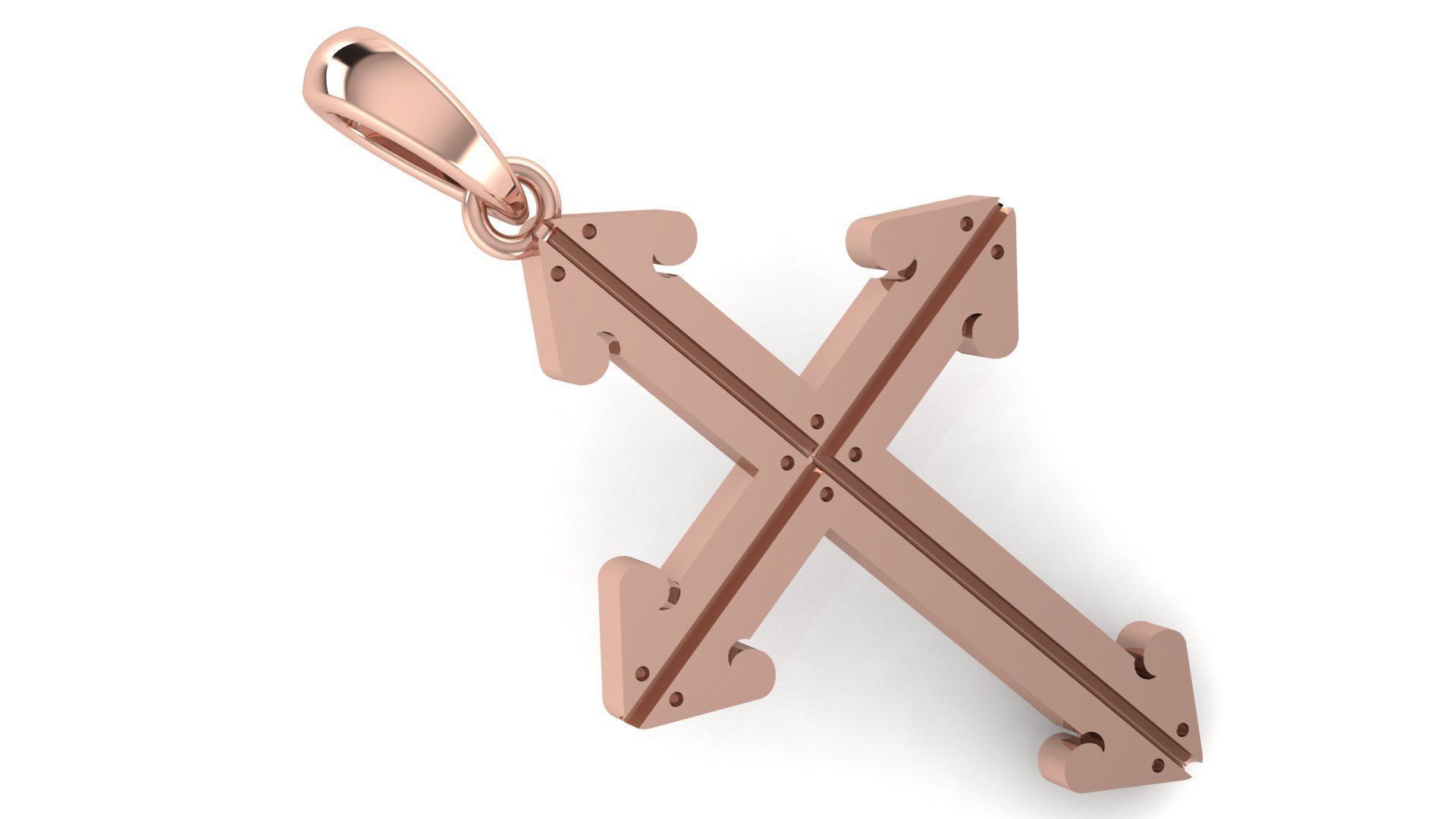 CROSS PENDANT  CR86 3D print model_2