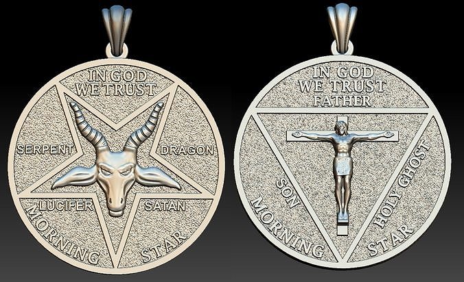Morning Star Medal pendant 3D print model
