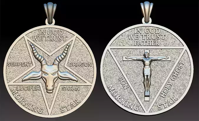 Morning Star Medal pendant 3D print model