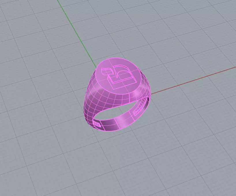 Chevalier ring 3D print model_0