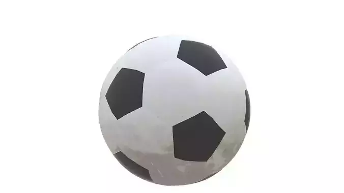 Dirty soccer ball 3D model