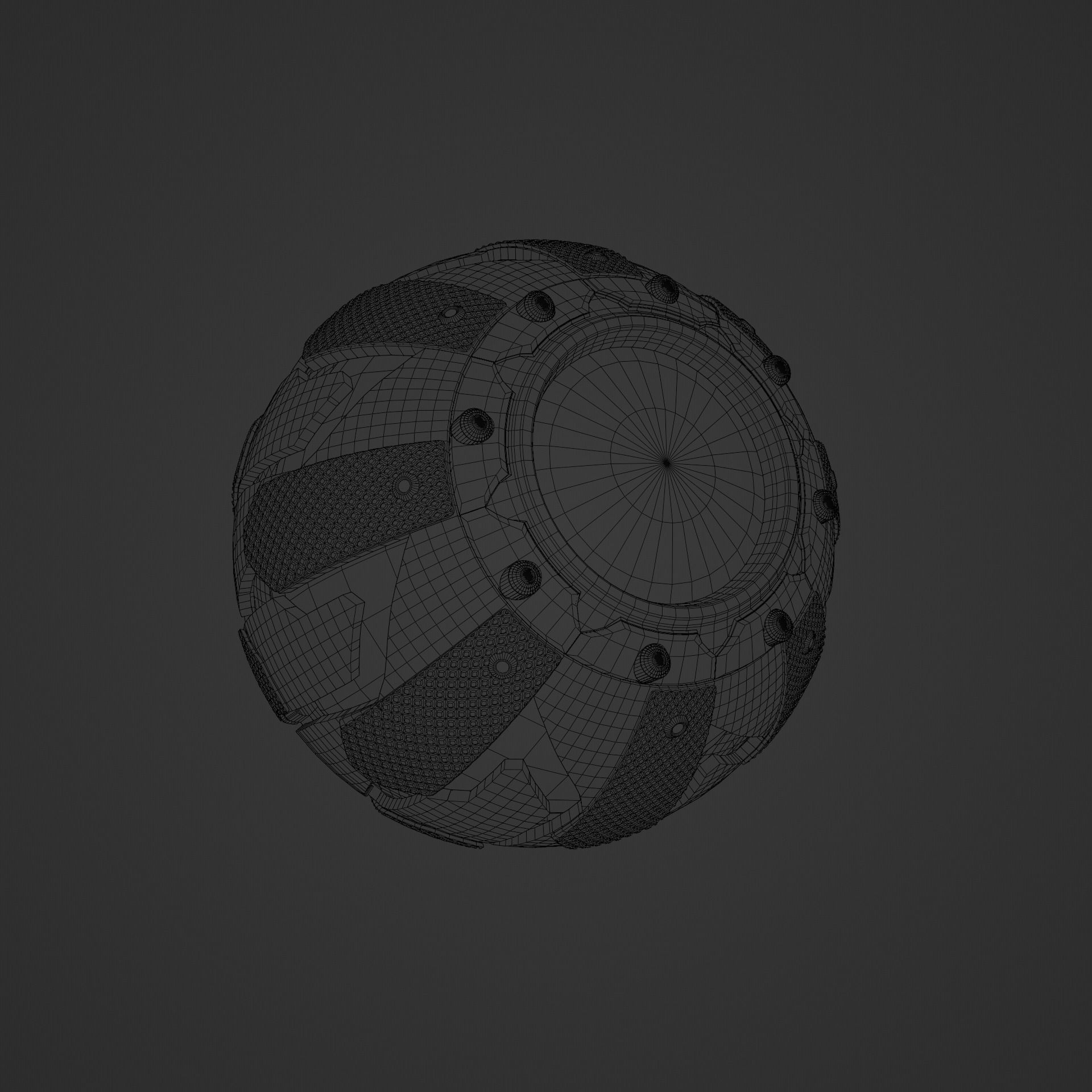 Green Goblin pumpkin bomb 3D model_3