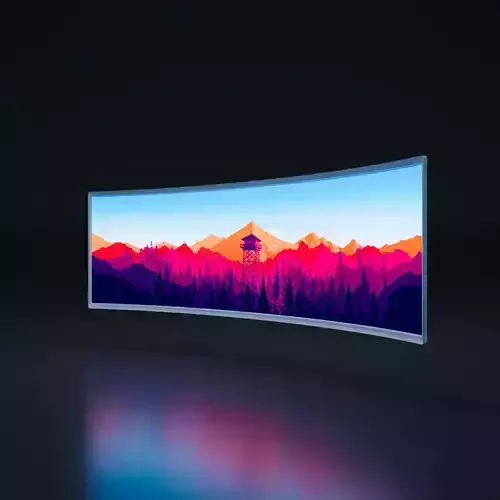 49in Ultra Wide Monitor 3D model