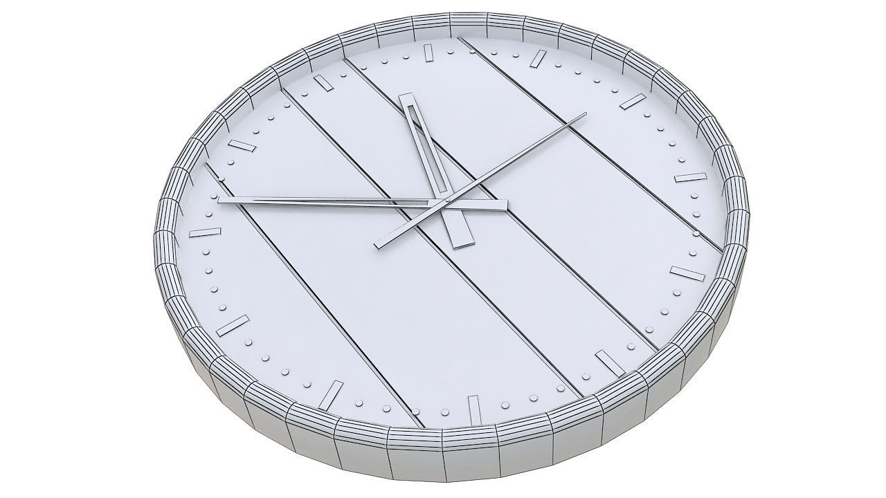 Wall clock 3D model_6