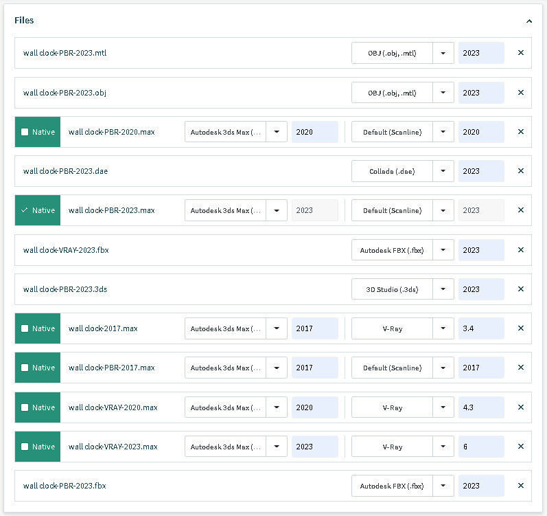 Wall clock 3D model_12