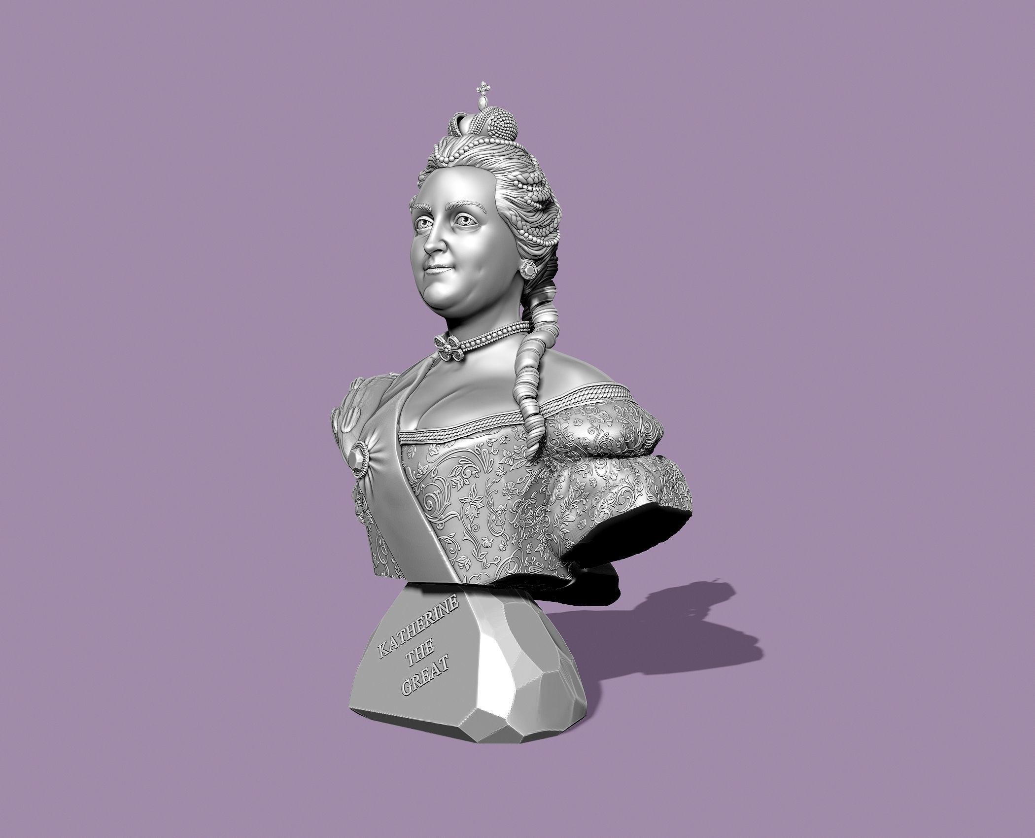 CATHERINE THE GREAT 3D print model_3