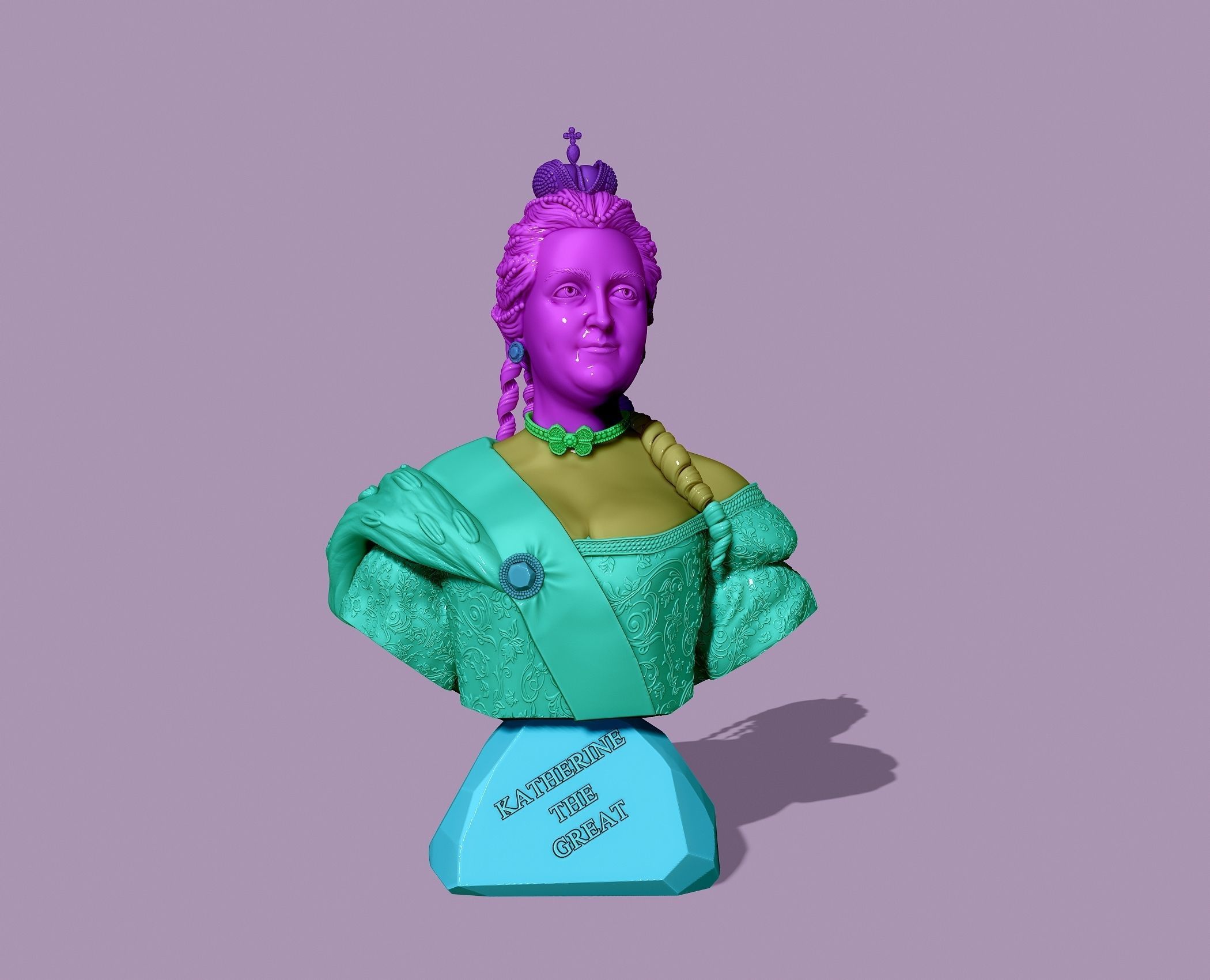 CATHERINE THE GREAT 3D print model_17