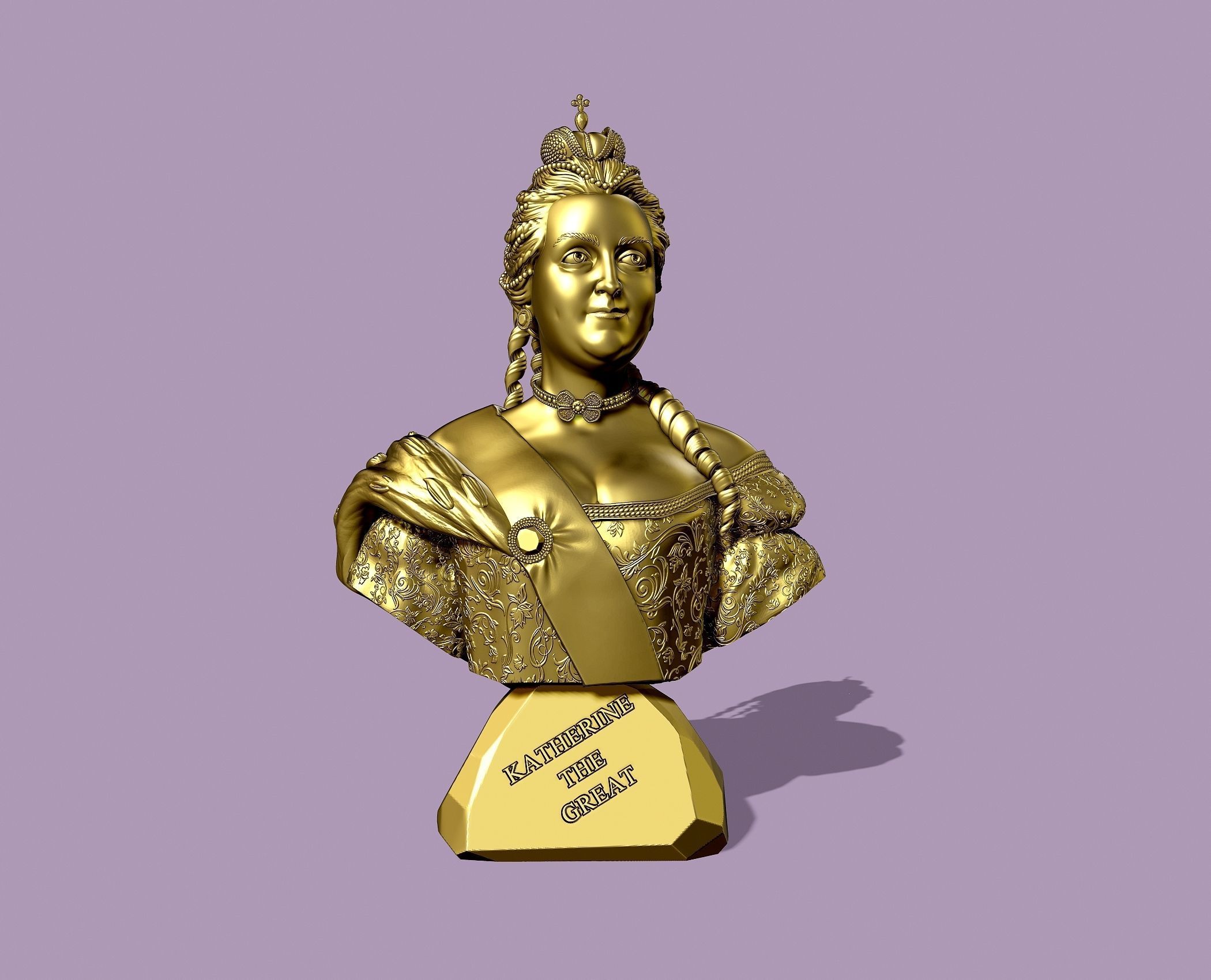 CATHERINE THE GREAT 3D print model_5