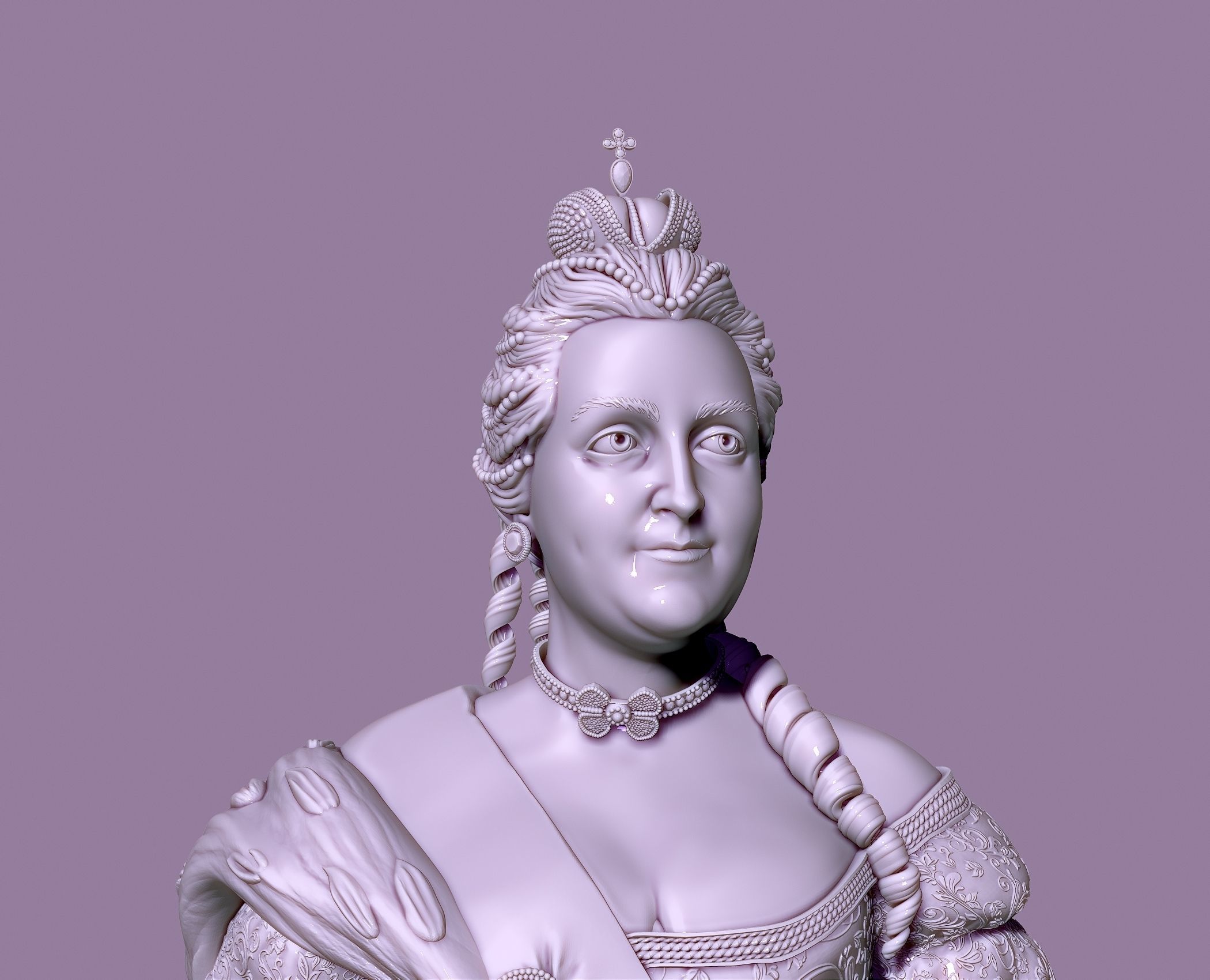 CATHERINE THE GREAT 3D print model_19