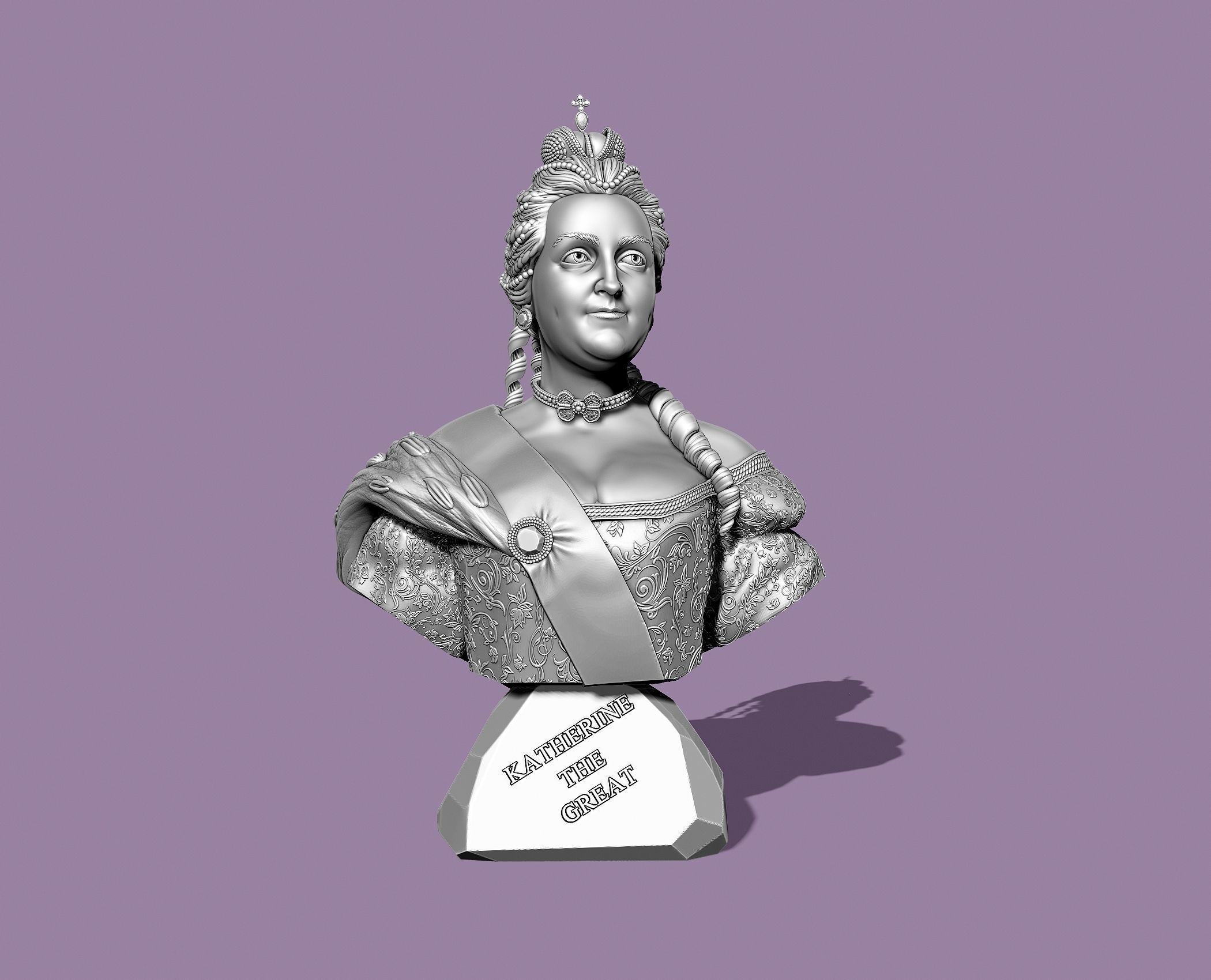 CATHERINE THE GREAT 3D print model_2